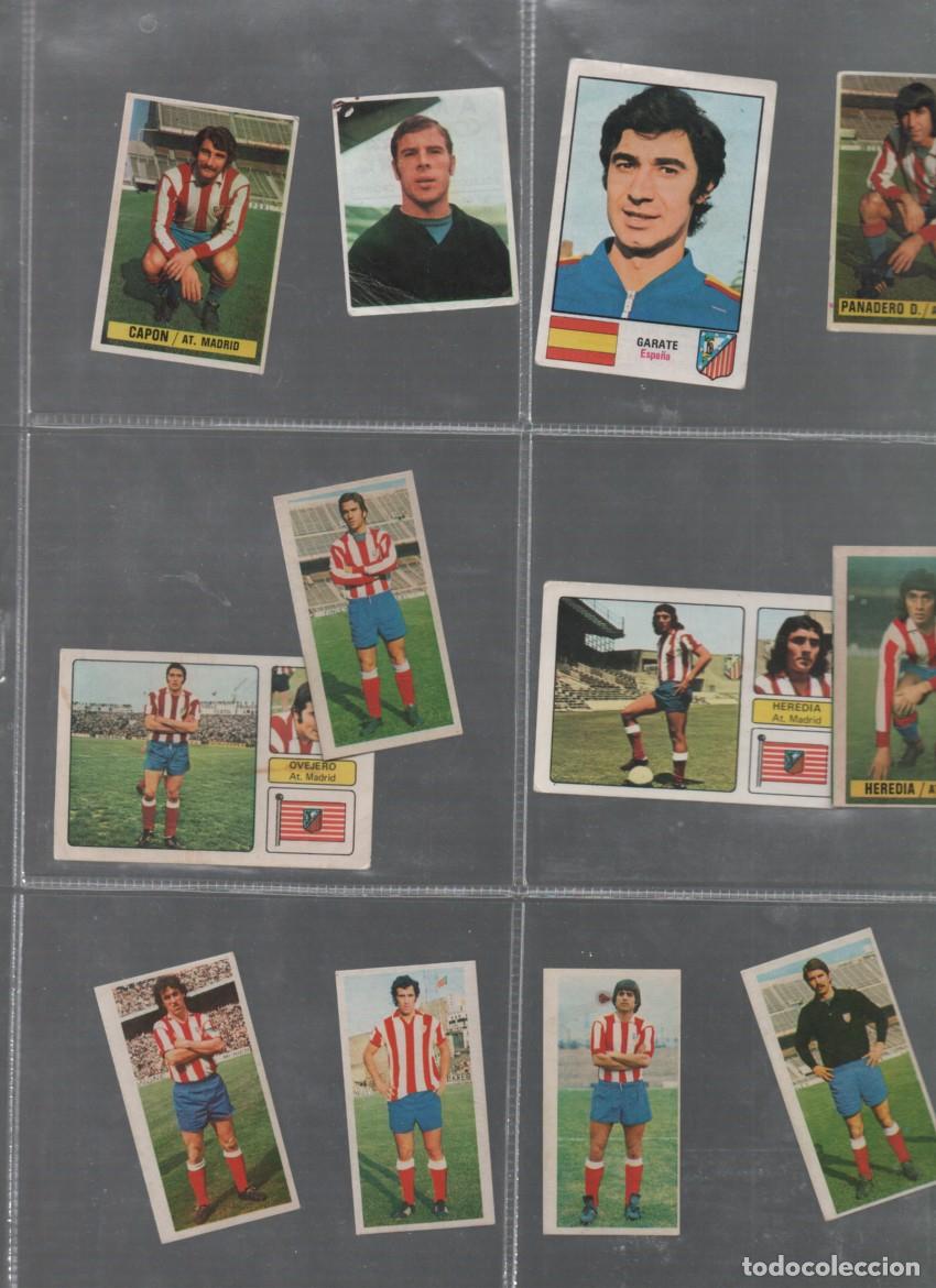 Figurine di Calcio: LOTE: 24 CROMOS DEL ATLETICO DE MADRID. SIN PEGAR. A&Ntilde;OS 70. VER FOTOS ADICIONALES