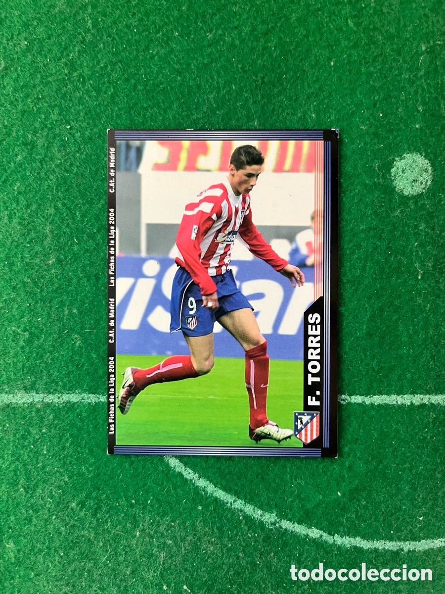 Fu&szlig;ball-Sticker: 317 FERNANDO TORRES ATL&Eacute;TICO DE MADRID LAS FICHAS DE LA LIGA 2003 2004 MUNDICROMO