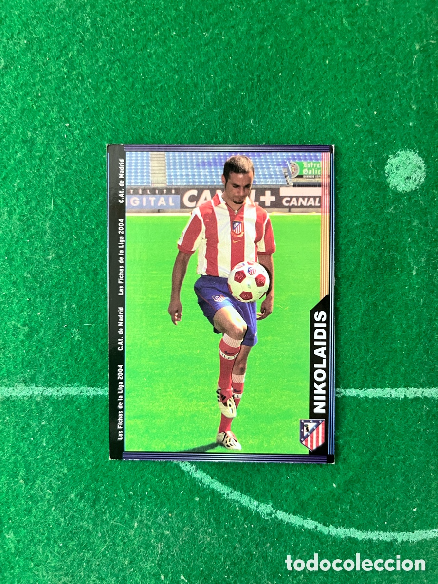 Fu&szlig;ball-Sticker: 320 NIKOLAIDIS ATL&Eacute;TICO DE MADRID LAS FICHAS DE LA LIGA 2003 2004 MUNDICROMO