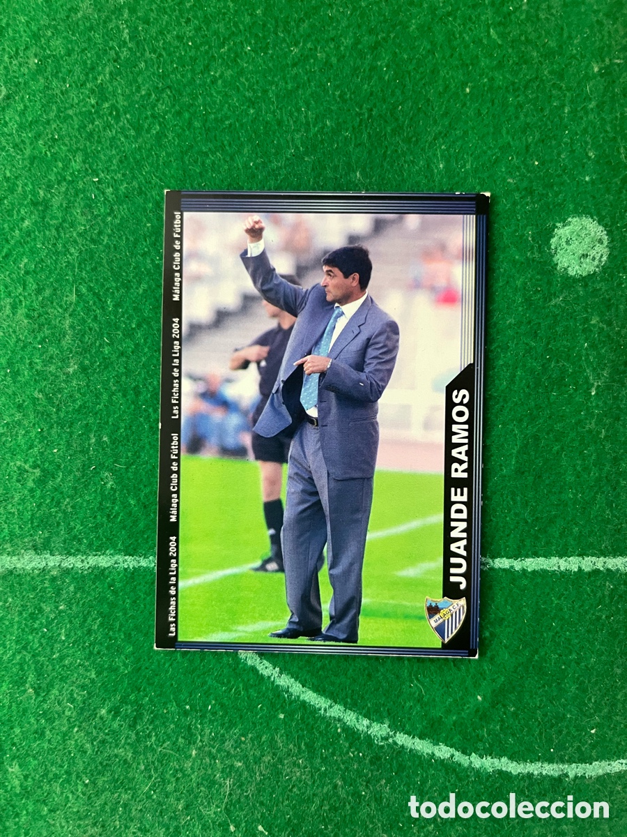 Fu&szlig;ball-Sticker: 327 JUANDE RAMOS MALAGA LAS FICHAS DE LA LIGA 2003 2004 MUNDICROMO ENTRENADOR