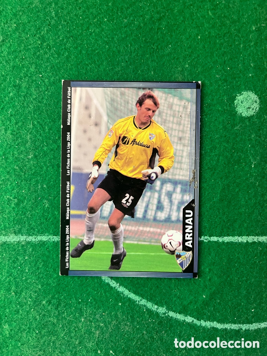 Fu&szlig;ball-Sticker: 328 ARNAU MALAGA LAS FICHAS DE LA LIGA 2003 2004 MUNDICROMO