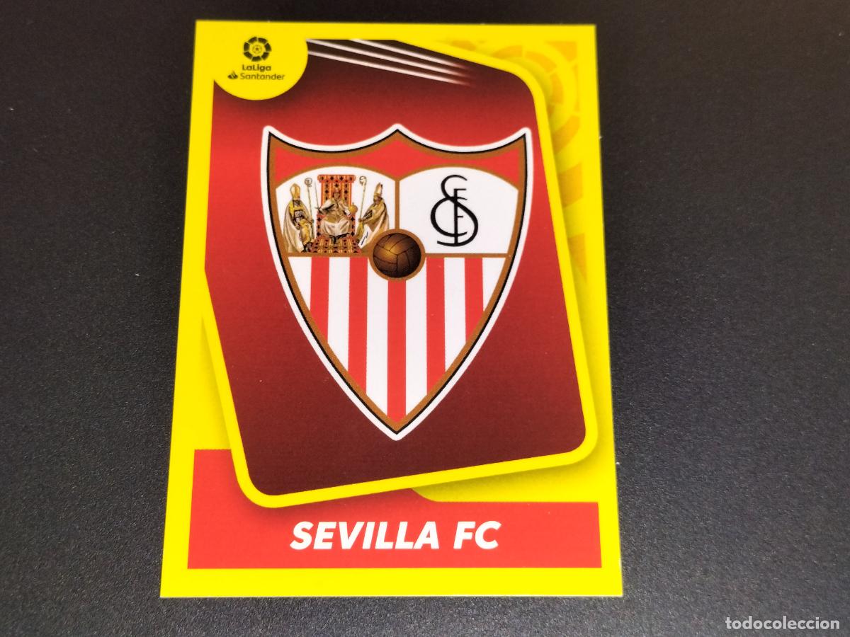 Cromos de Futebol: N&ordm; 1 ESCUDO LOGO SEVILLA CROMOS LALIGA SANTANDER ESTE LIGA FUTBOL 2021 2022 21 22 PANINI