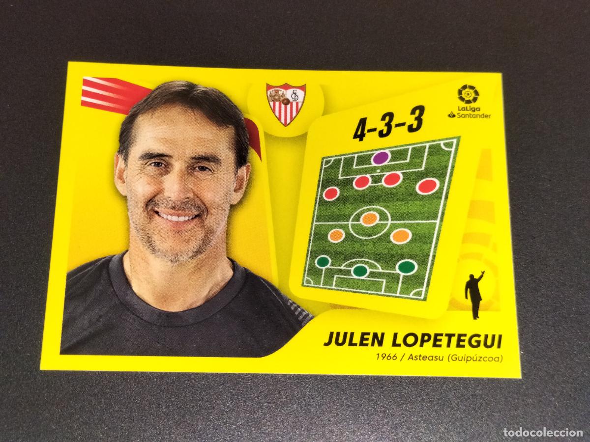 Cromos de Futebol: N&ordm; 2 JULEN LOPETEGUI SEVILLA CROMOS LALIGA SANTANDER ESTE LIGA FUTBOL 2021 2022 21 22 PANINI