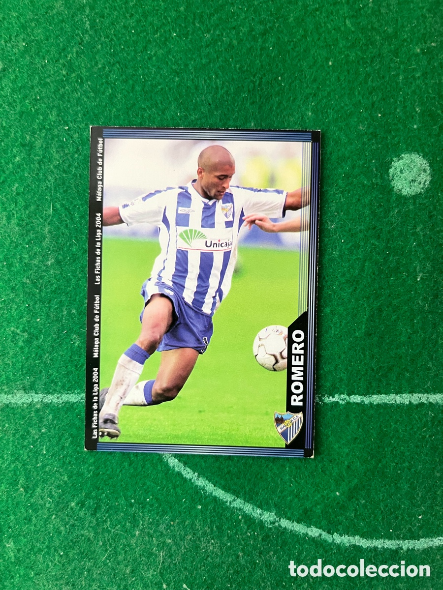 Cromos de Futebol: 338 ROMERO MALAGA LAS FICHAS DE LA LIGA 2003 2004 MUNDICROMO