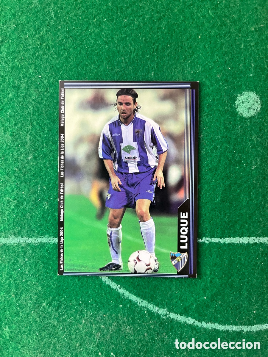 Cartes &agrave; collectionner de Football: 344 LUQUE MALAGA LAS FICHAS DE LA LIGA 2003 2004 MUNDICROMO
