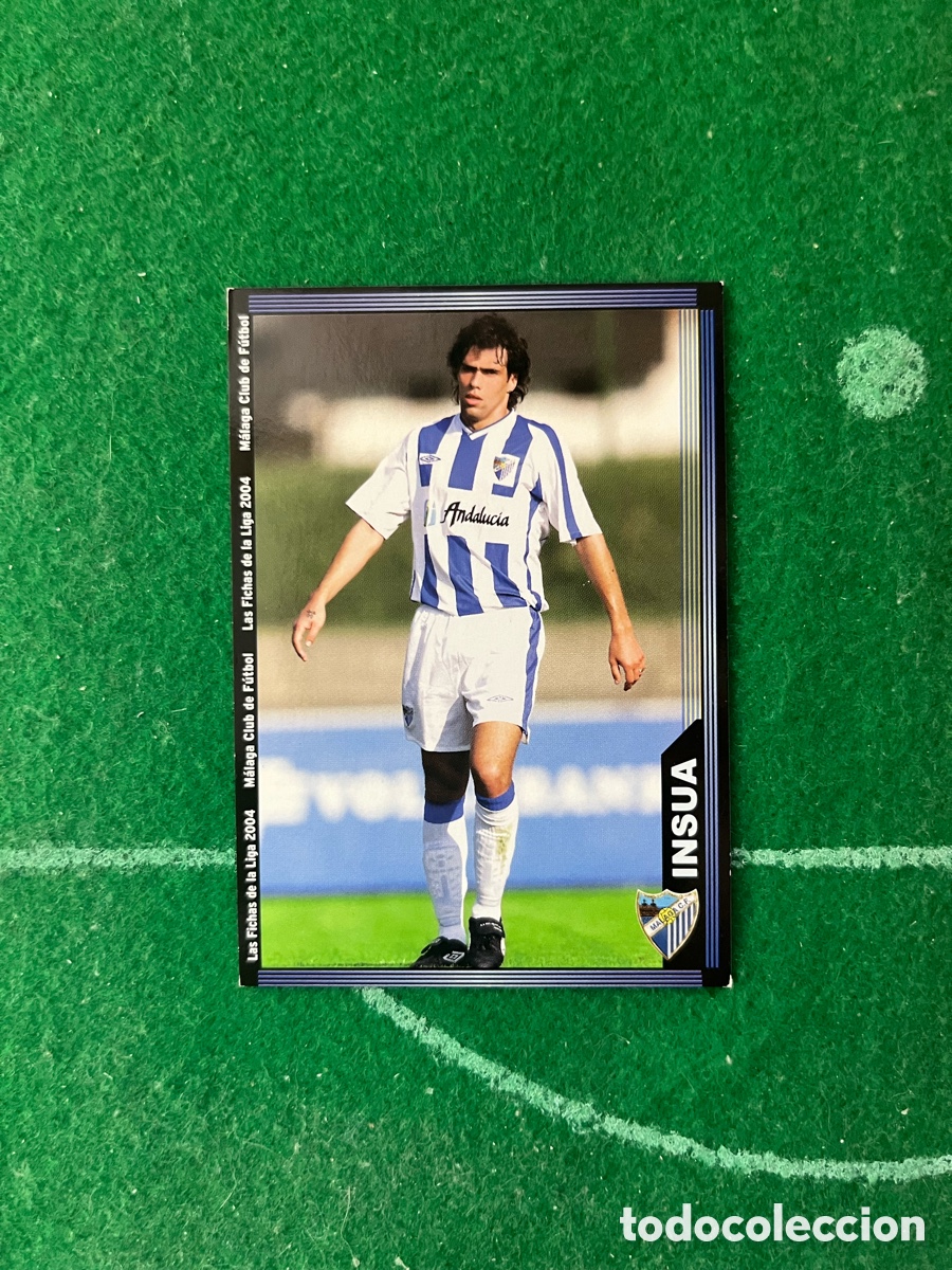 Football Stickers: 346 INSUA MALAGA LAS FICHAS DE LA LIGA 2003 2004 MUNDICROMO