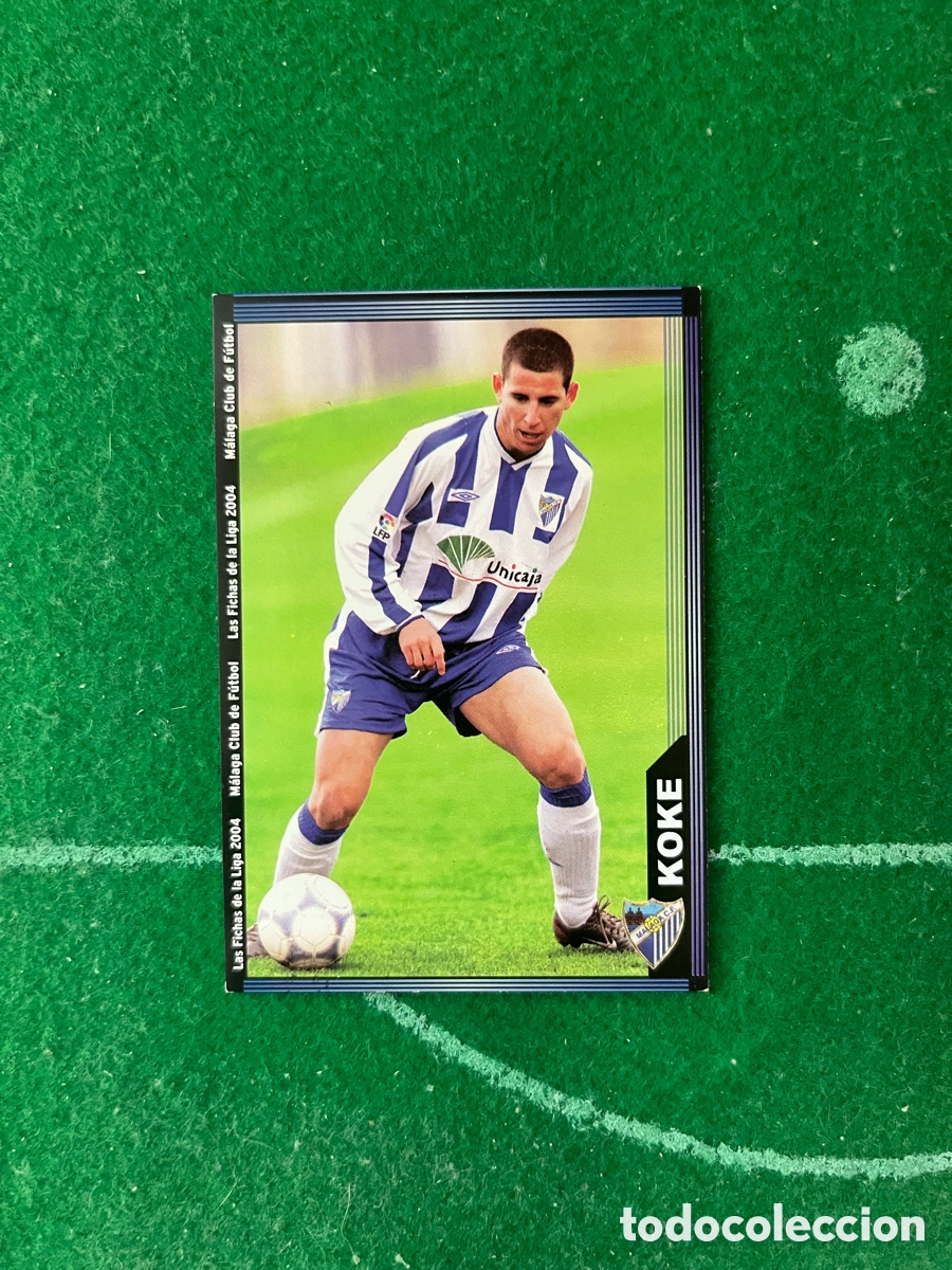 Football Stickers: 347 KOKE MALAGA LAS FICHAS DE LA LIGA 2003 2004 MUNDICROMO