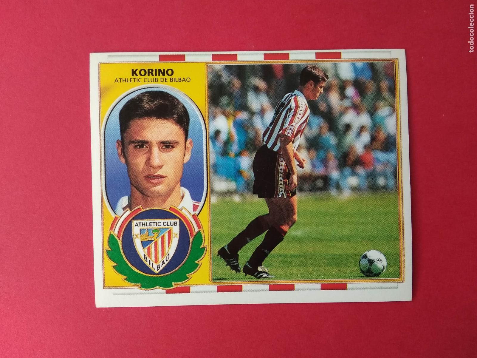 Figurine di Calcio: CROMO EDICIONES ESTE LIGA 1996 1997 96 97 COLOCA , KORINO , ATHLETIC BILBAO , NUNCA PEGADO