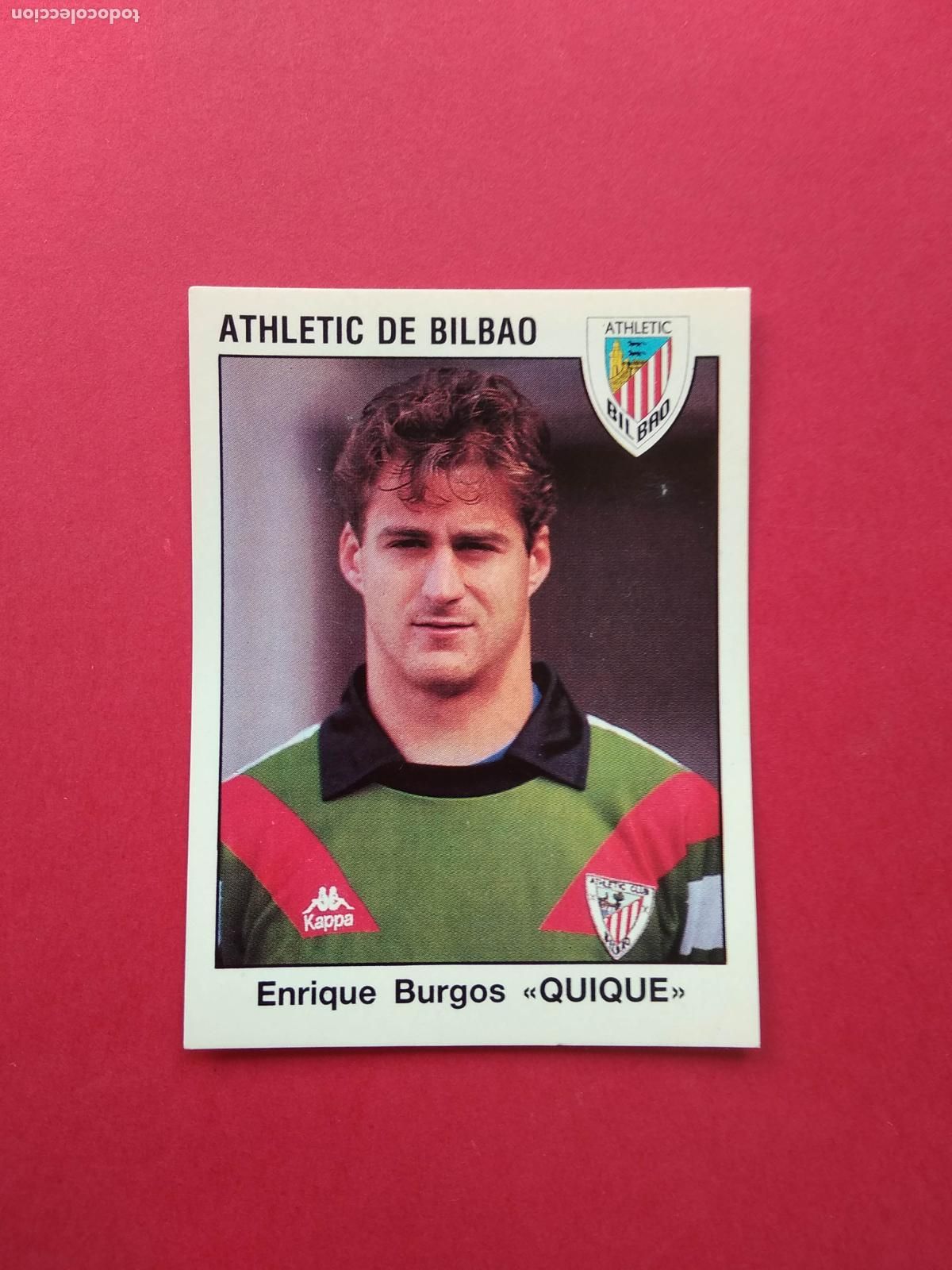 Cartes &agrave; collectionner de Football: PANINI FUTBOL ESTRELLAS DE LA LIGA 93 94 1993 1994 NUNCA PEGADO ATHLETIC BILBAO N&ordm; 39 QUIQUE