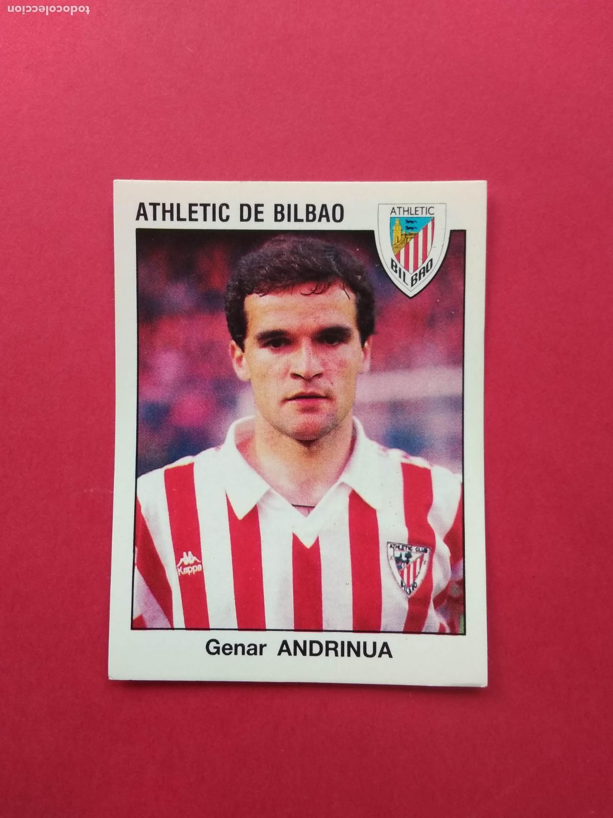 Cartes &agrave; collectionner de Football: PANINI FUTBOL ESTRELLAS DE LA LIGA 93 94 1993 1994 NUNCA PEGADO ATHLETIC BILBAO N&ordm; 42 ANDRINUA