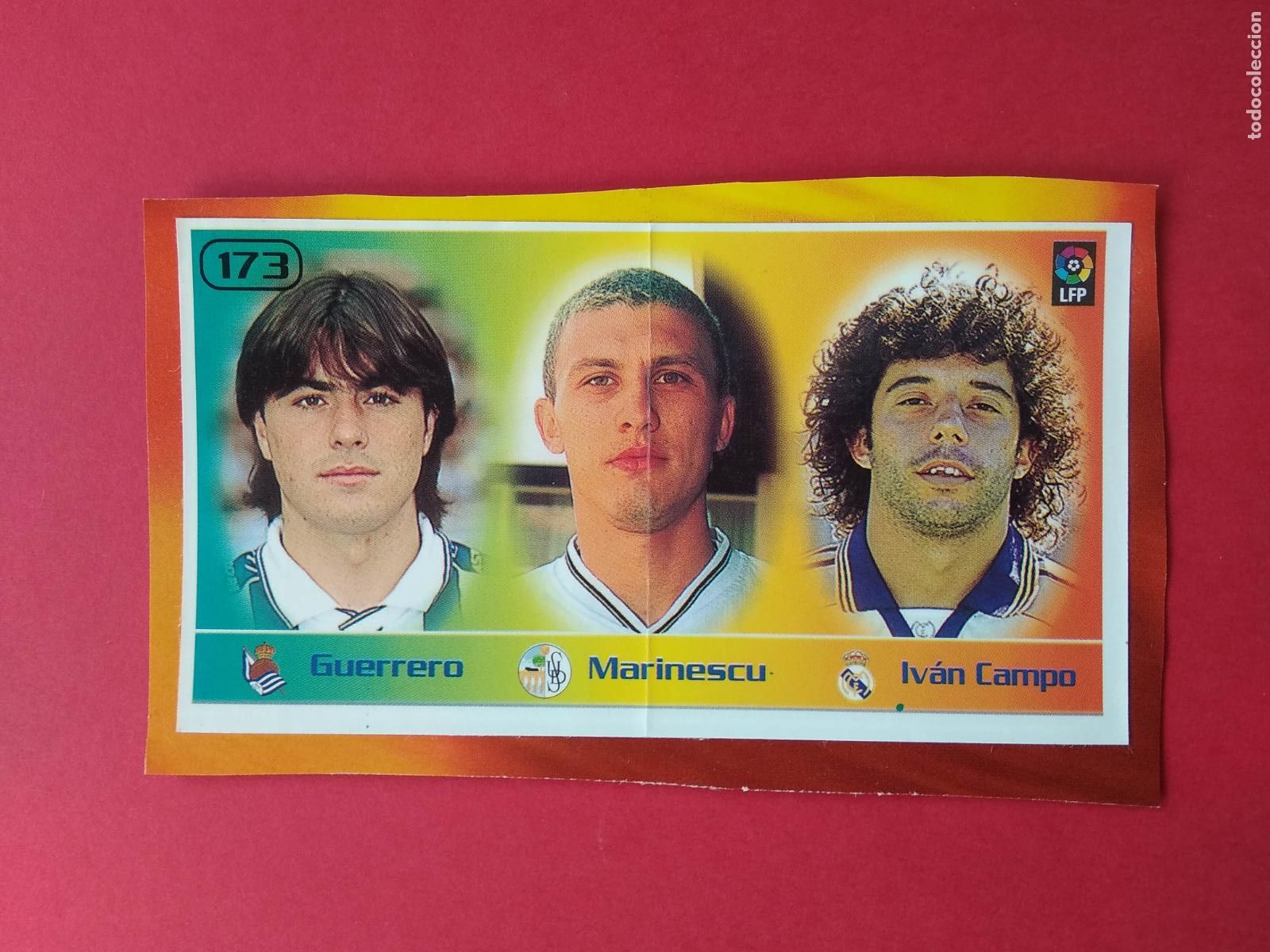 Cartes &agrave; collectionner de Football: CROMOS BOLLYCAO LIGA 98 99 1998 1999 CROMO RECORTADO N&ordm; 173 GUERRERO MARINESCU IVAN CAMPO