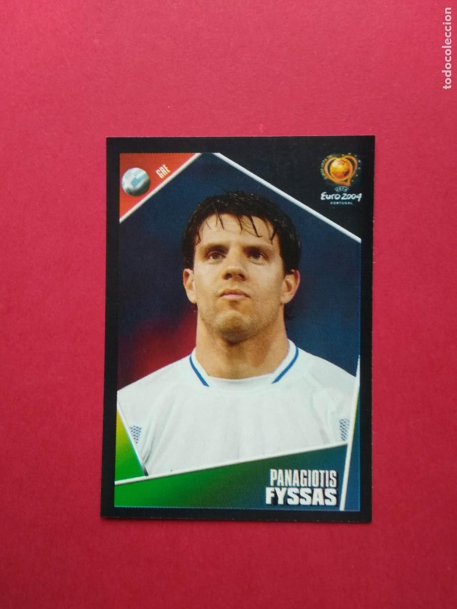Fu&szlig;ball-Sticker: CROMOS PANINI EURO 2004 PORTUGAL EUROCOPA 04 CROMO NUNCA PEGADO GRECIA N&ordm; 34 FYSSAS
