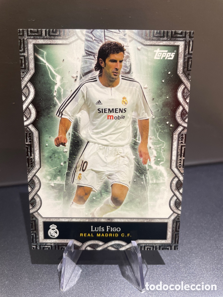 Fu&szlig;ball-Sticker: Figo MO-7 Monolith Topps Fan Set Real Madrid 2024-25