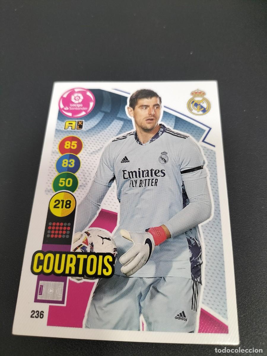 Fu&szlig;ball-Sticker: 1 CROMO FICHA PANINI ADRENALYN 2020-2021 20-21 REAL MADRID C.F 236 COURTOIS