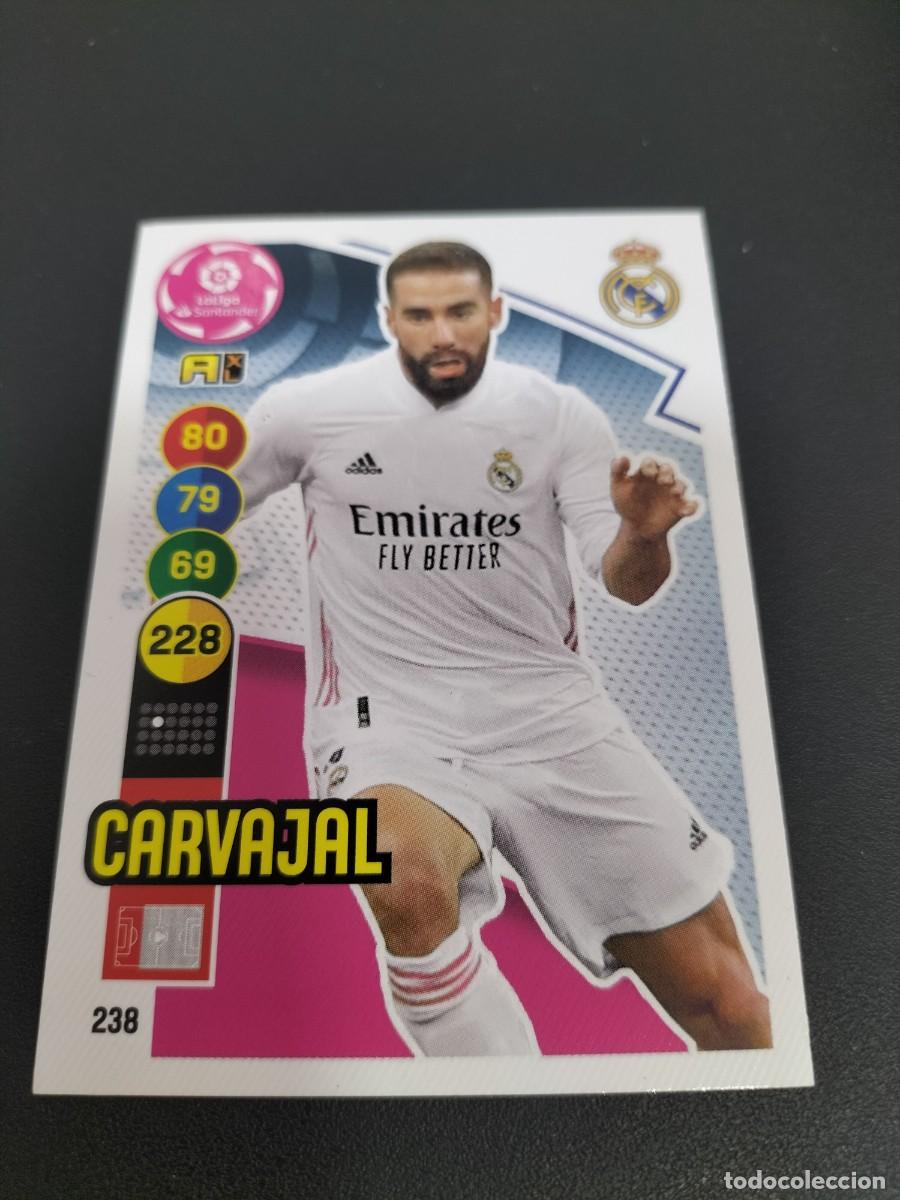 Fu&szlig;ball-Sticker: 1 CROMO FICHA PANINI ADRENALYN 2020-2021 20-21 REAL MADRID C.F 238 CARVAJAL