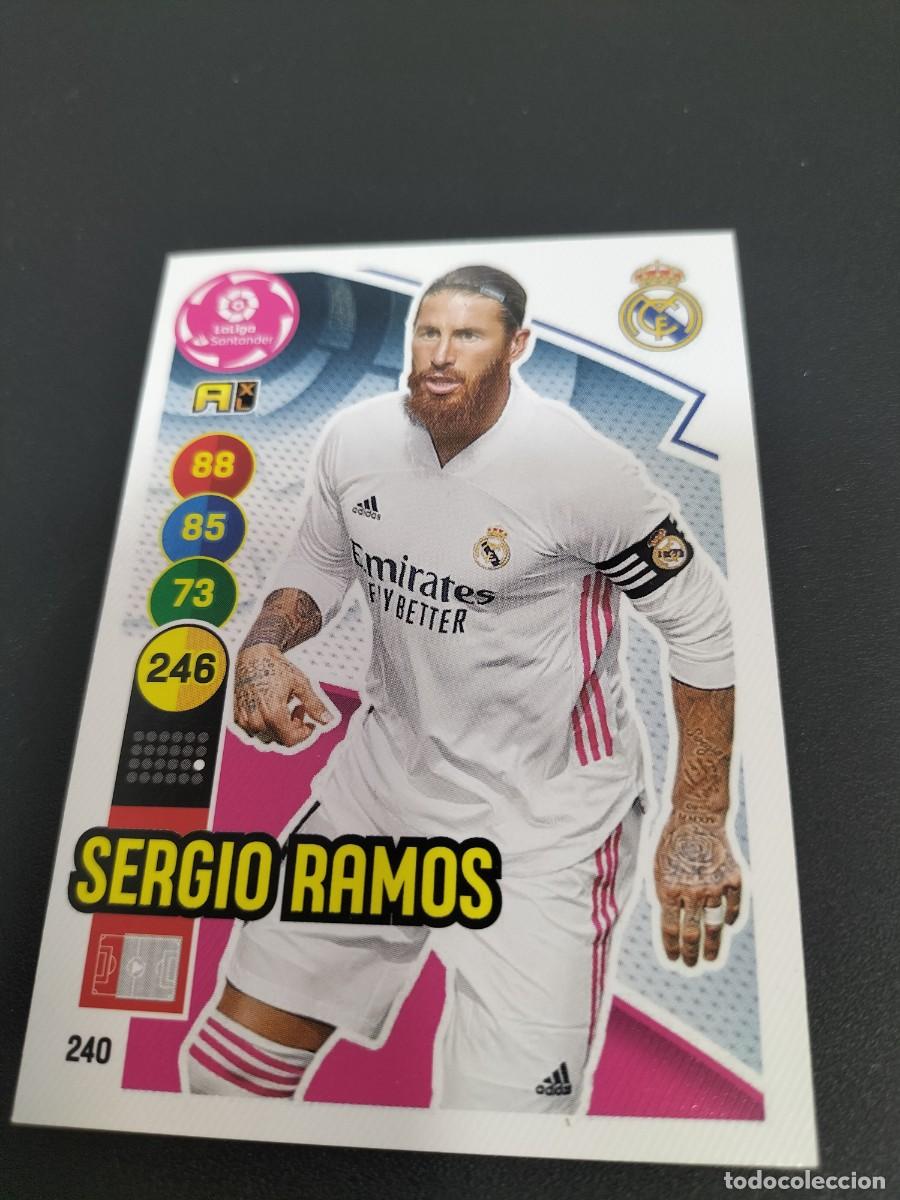 Fu&szlig;ball-Sticker: 1 CROMO FICHA PANINI ADRENALYN 2020-2021 20-21 REAL MADRID C.F 240 SERGIO RAMOS