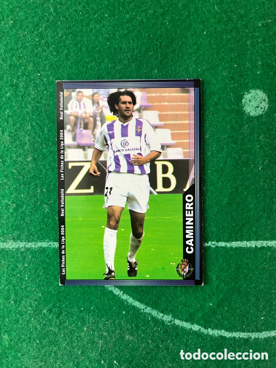 Football Stickers: 364 CAMINERO REAL VALLADOLID LAS FICHAS DE LA LIGA 2003 2004 MUNDICROMO