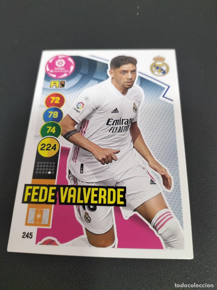 Football Stickers: 1 CROMO FICHA PANINI ADRENALYN 2020-2021 20-21 REAL MADRID C.F 245 FEDE VALVERDE