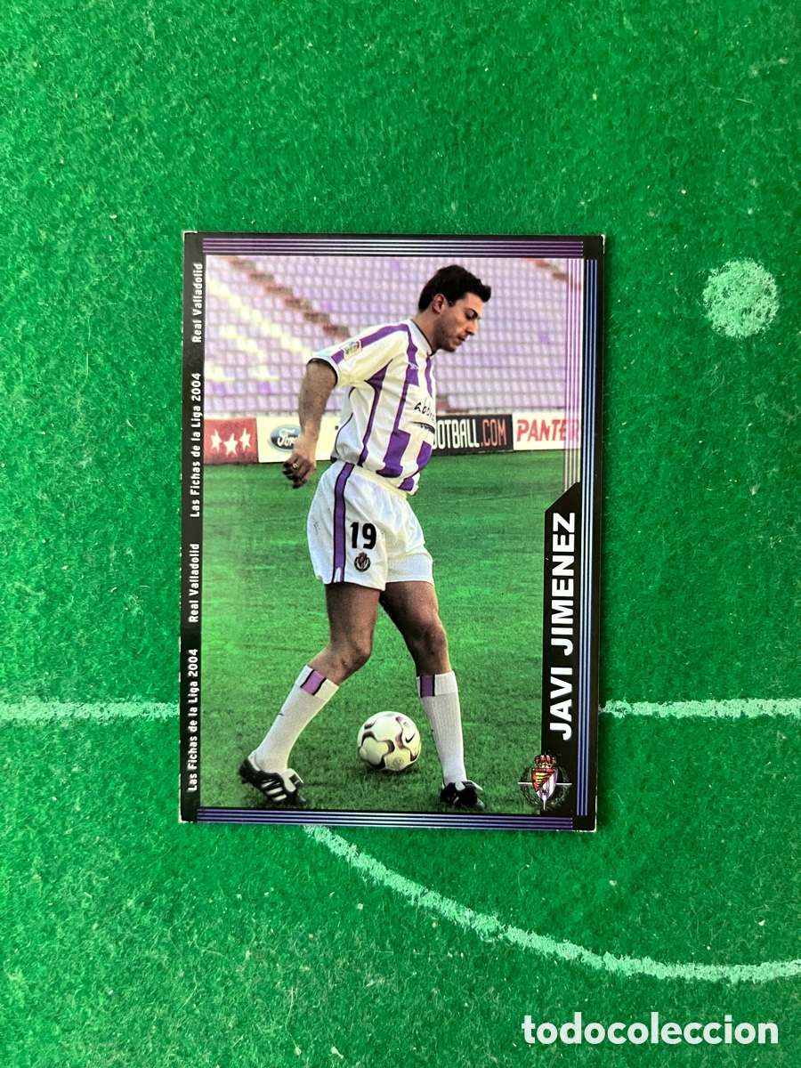 Cromos de f&uacute;tbol: 367 JAVI JIM&Eacute;NEZ REAL VALLADOLID LAS FICHAS DE LA LIGA 2003 2004 MUNDICROMO
