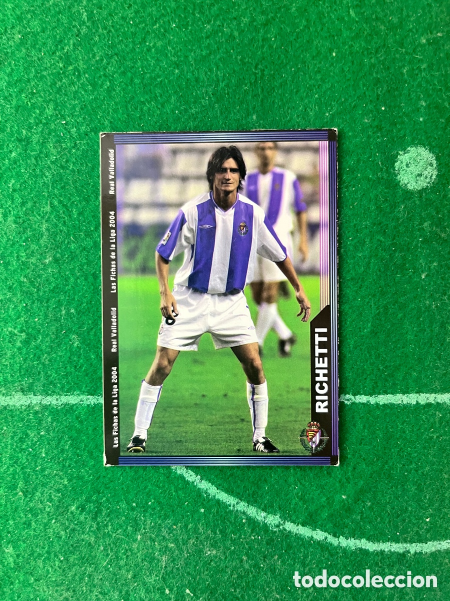 Cartes &agrave; collectionner de Football: 370 RICHETTI REAL VALLADOLID LAS FICHAS DE LA LIGA 2003 2004 MUNDICROMO