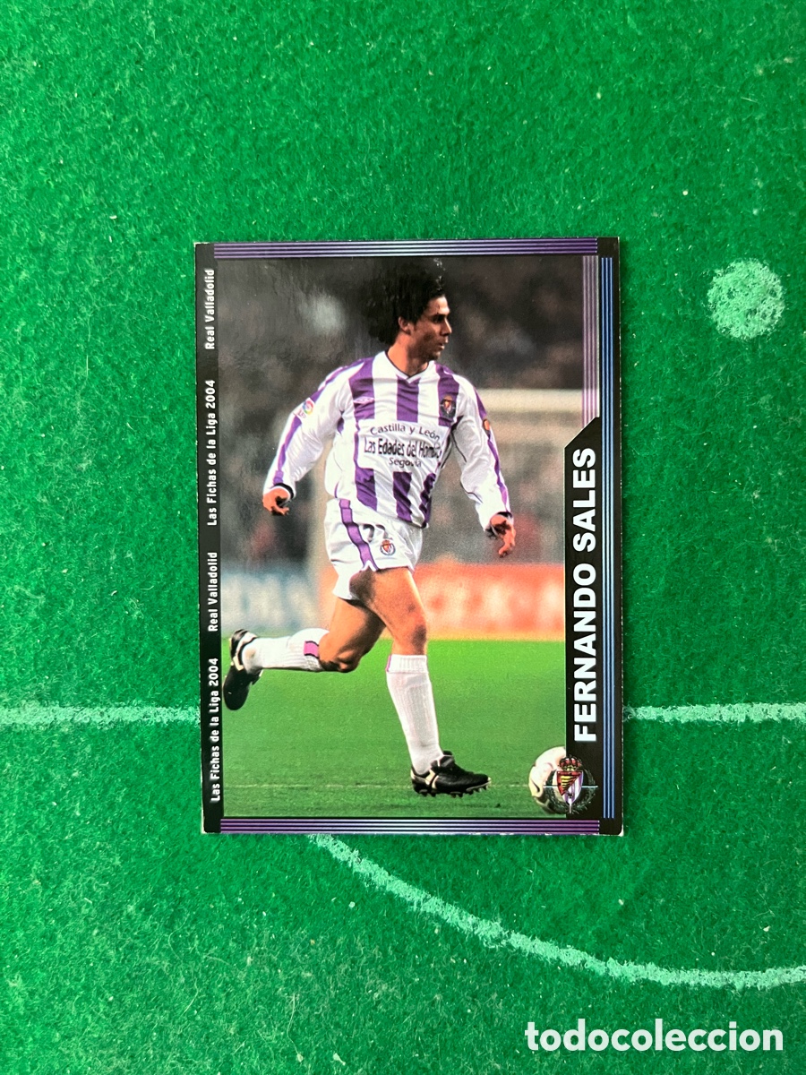 Figurine di Calcio: 373 FERNANDO SALES REAL VALLADOLID LAS FICHAS DE LA LIGA 2003 2004 MUNDICROMO