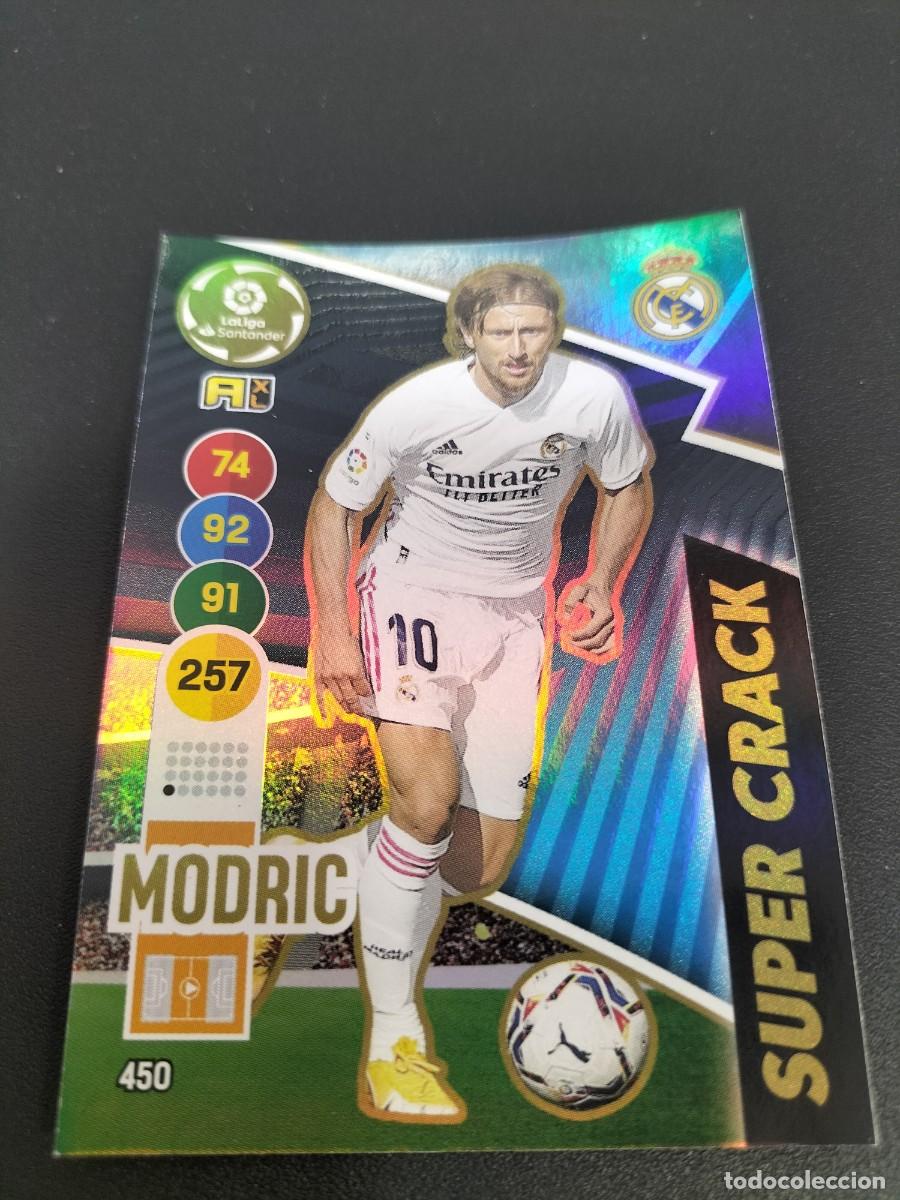 Cromos de f&uacute;tbol: 1 CROMO FICHA PANINI ADRENALYN 2020-2021 20-21 REAL MADRID C.F 450 MODRIC ( SUPER CRACK