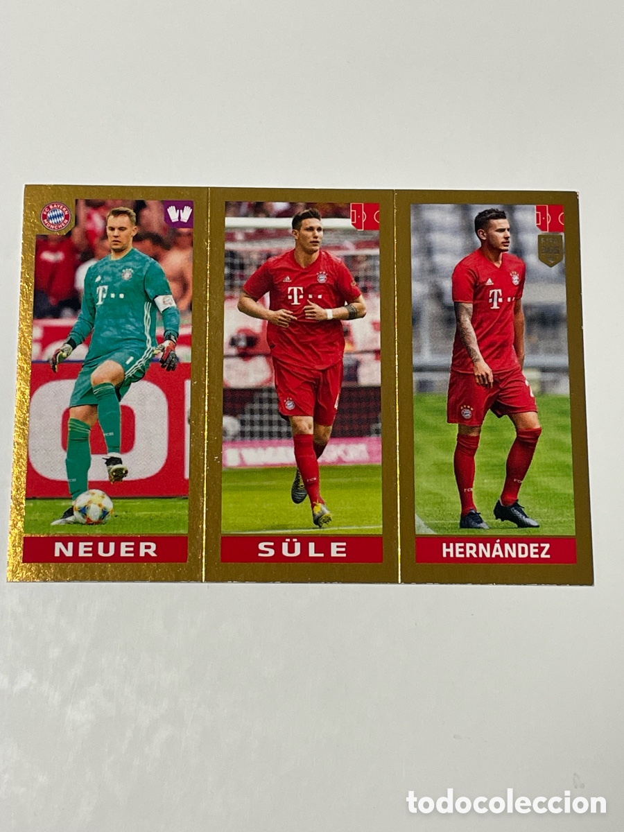Figurine di Calcio: Manuel Neuer - Niklas S&uuml;le - Lucas Hern&aacute;ndez Bayern Munich Panini 365 19/20 #164