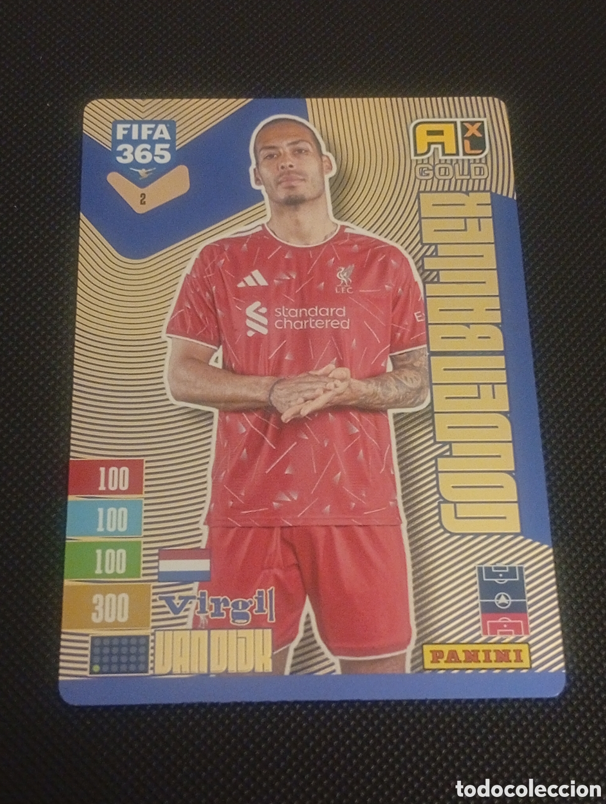 Cromos de Futebol: 1 golden baller VIRGIL VAN DIJK BALON DE ORO ADRENALYN FIFA 365 PANINI CROMOS CARDS 2026 2027 26 27