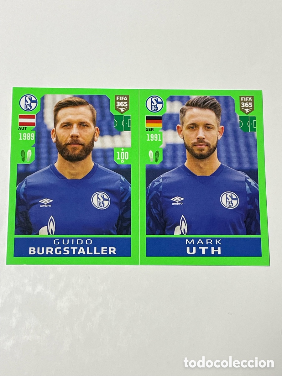 Football Stickers: Guido Burgstaller - Mark Uth Schalke 04 Panini 365 19/20 #199