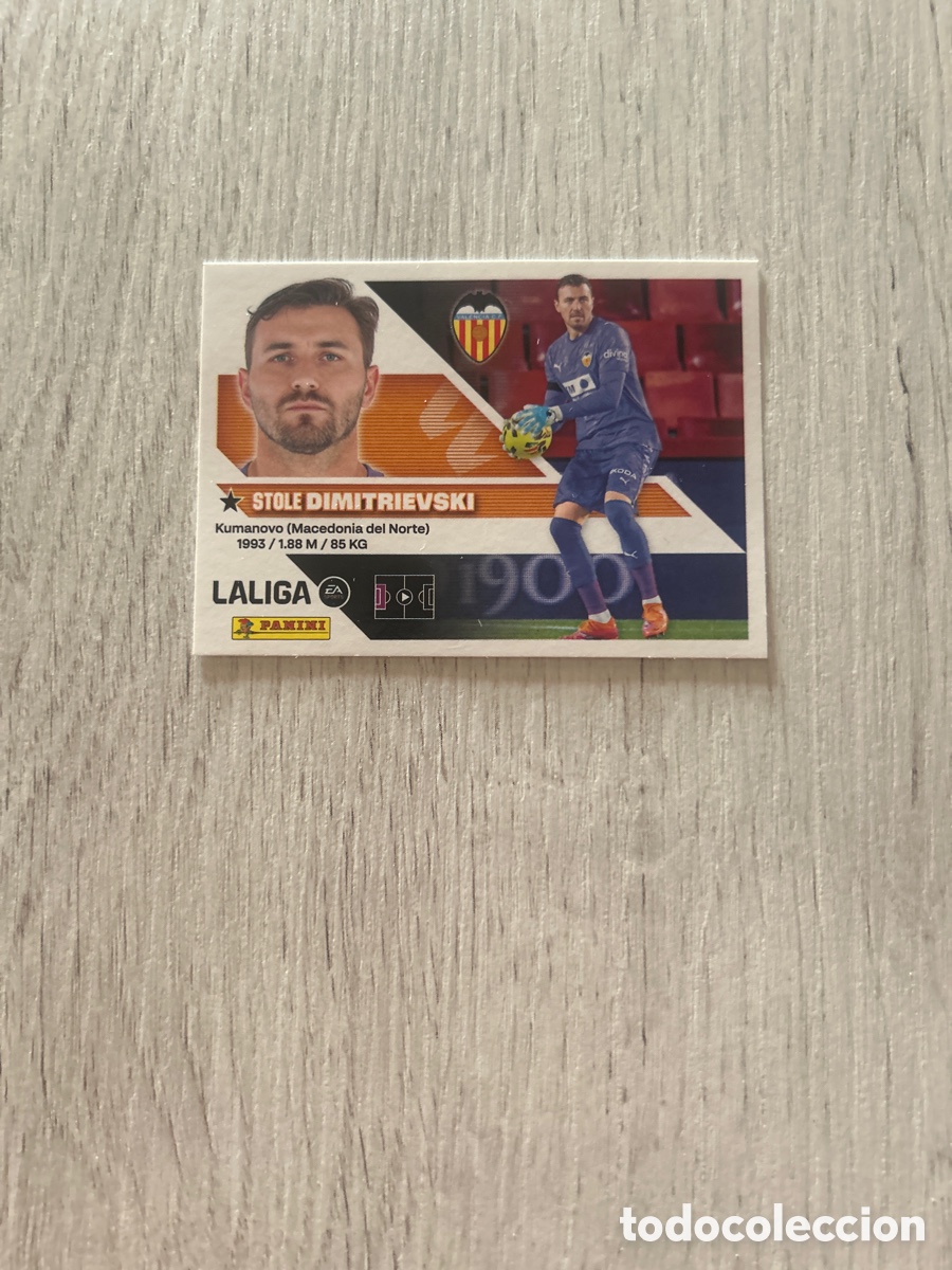Football Stickers: Dimitrievski 3 Valencia Liga Este 2026/27 26-27 Panini