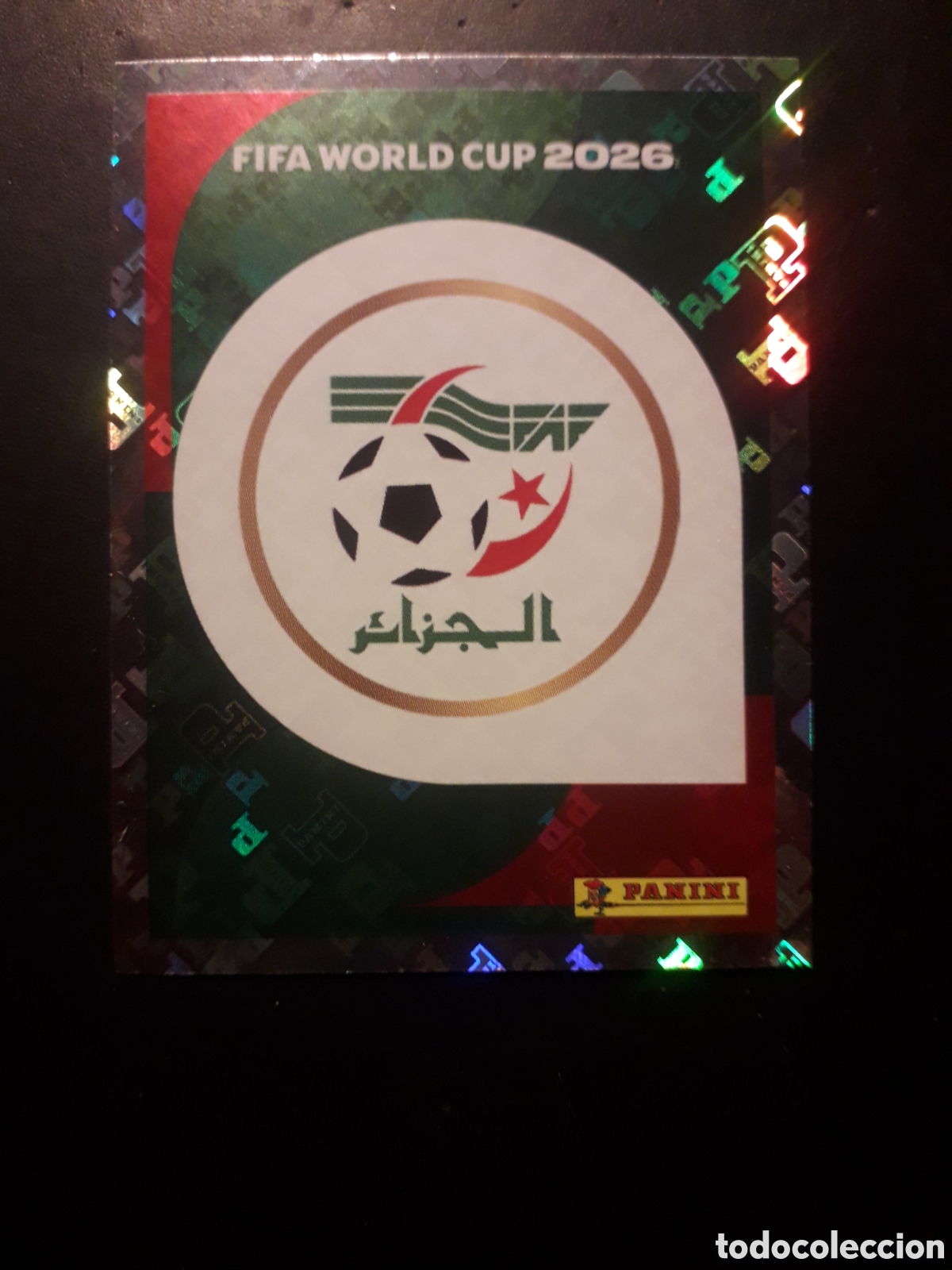 Cromos de Futebol: ESCUDO ARGELIA ALG 1 MUNDIAL F&Uacute;TBOL 2026 FIFA WORLD CUP PANINI SIN PEGAR PEDIDO M&Iacute;NIMO 3&euro;