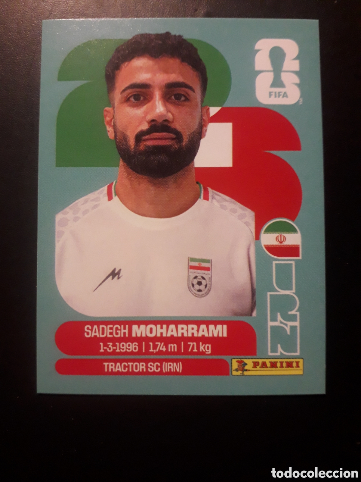 Cromos de Futebol: MOHARRAMI IR&Aacute;N IRN 9 MUNDIAL F&Uacute;TBOL 2026 FIFA WORLD CUP PANINI SIN PEGAR PEDIDO M&Iacute;NIMO 3&euro;