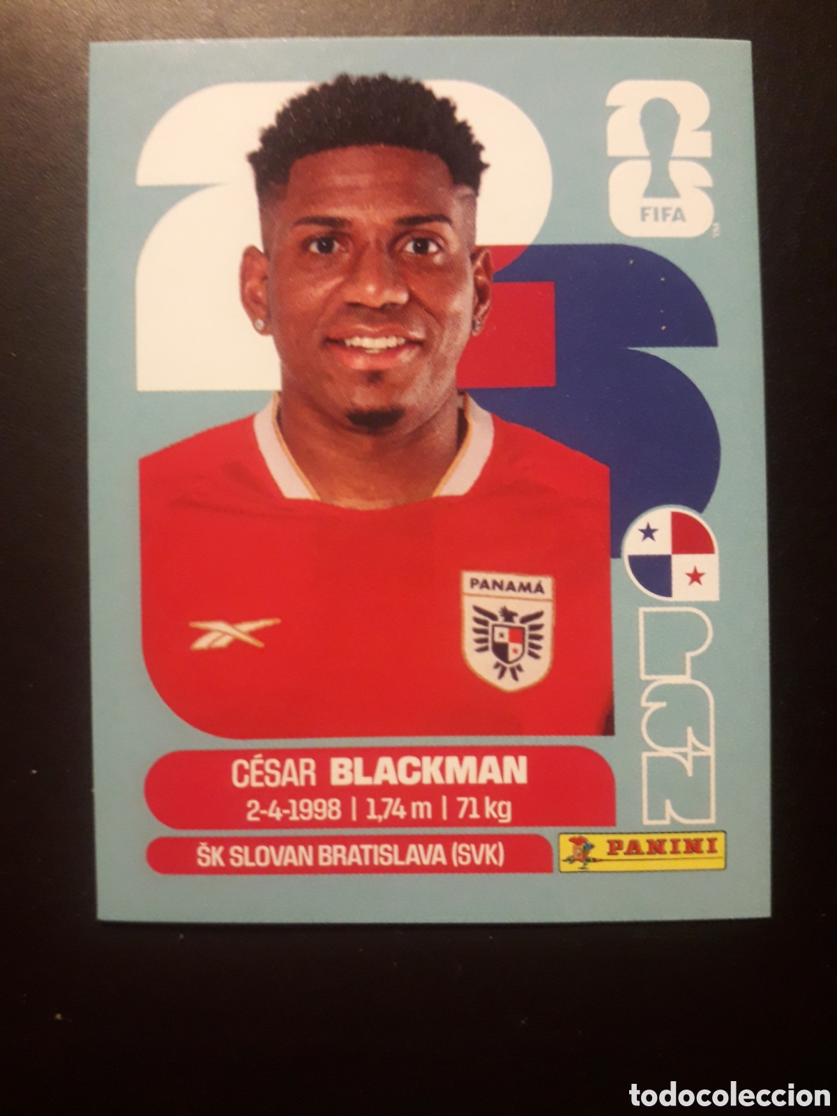 Fu&szlig;ball-Sticker: BLACKMAN PANAM&Aacute; PAN 9 MUNDIAL F&Uacute;TBOL 2026 FIFA WORLD CUP PANINI SIN PEGAR PEDIDO M&Iacute;NIMO 3&euro;