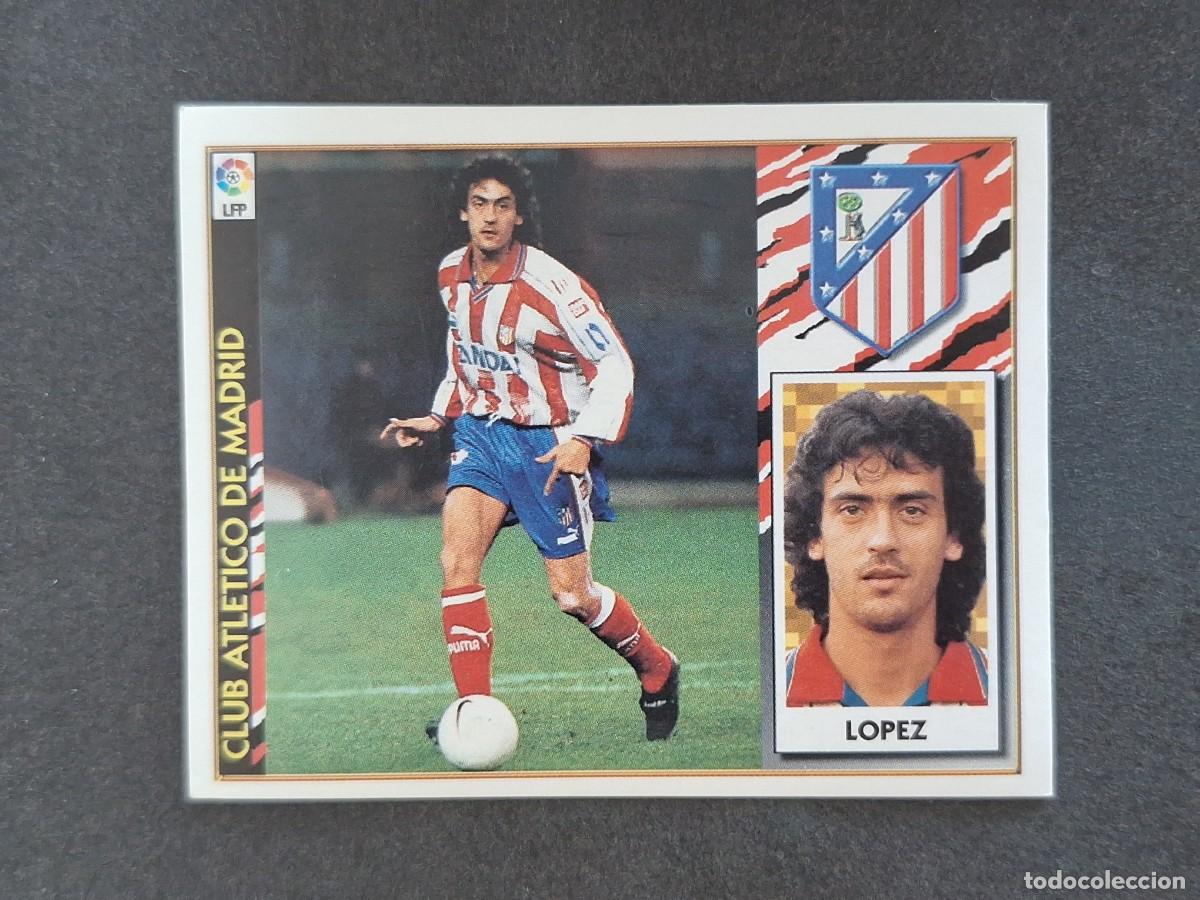 Fu&szlig;ball-Sticker: L4 LOPEZ ATLETICO DE MADRID LIGA ESTE 1997 1998 97 98 NUNCA PEGADO SIN PEGAR