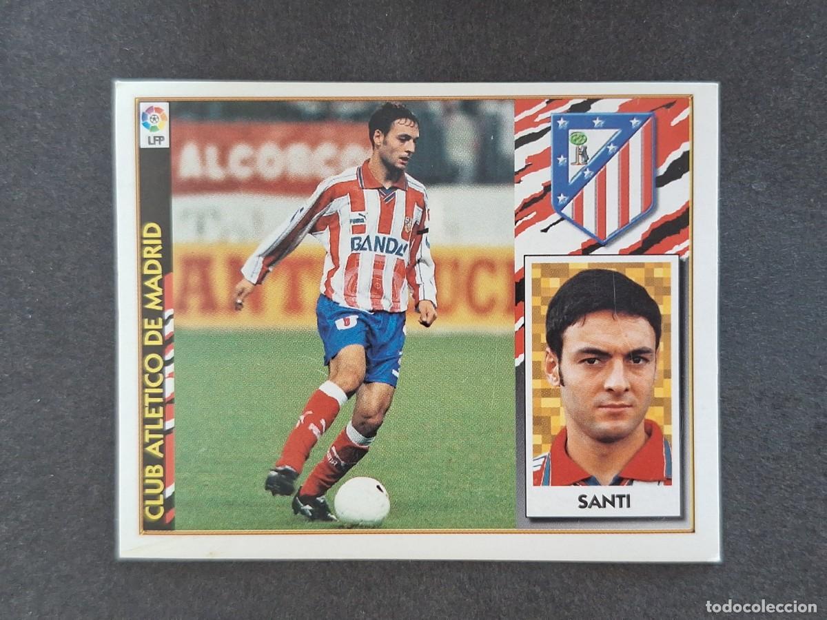 Fu&szlig;ball-Sticker: L4 SANTI ATLETICO DE MADRID LIGA ESTE 1997 1998 97 98 NUNCA PEGADO SIN PEGAR