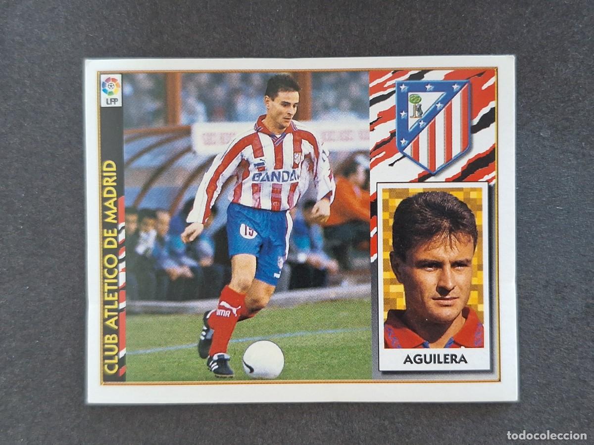 Fu&szlig;ball-Sticker: L4 AGUILERA ATLETICO DE MADRID LIGA ESTE 1997 1998 97 98 NUNCA PEGADO SIN PEGAR