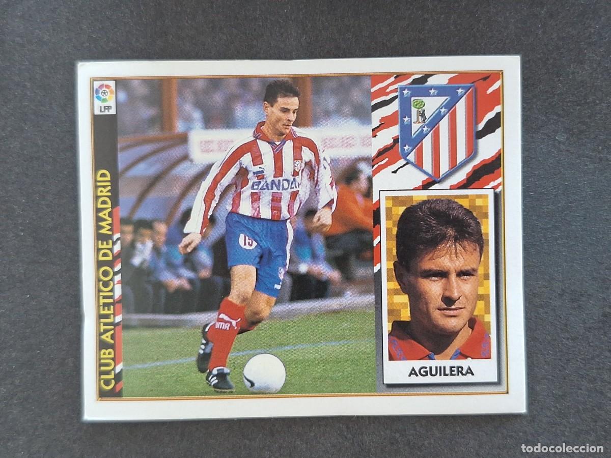 Fu&szlig;ball-Sticker: L4 AGUILERA ATLETICO DE MADRID LIGA ESTE 1997 1998 97 98 NUNCA PEGADO SIN PEGAR