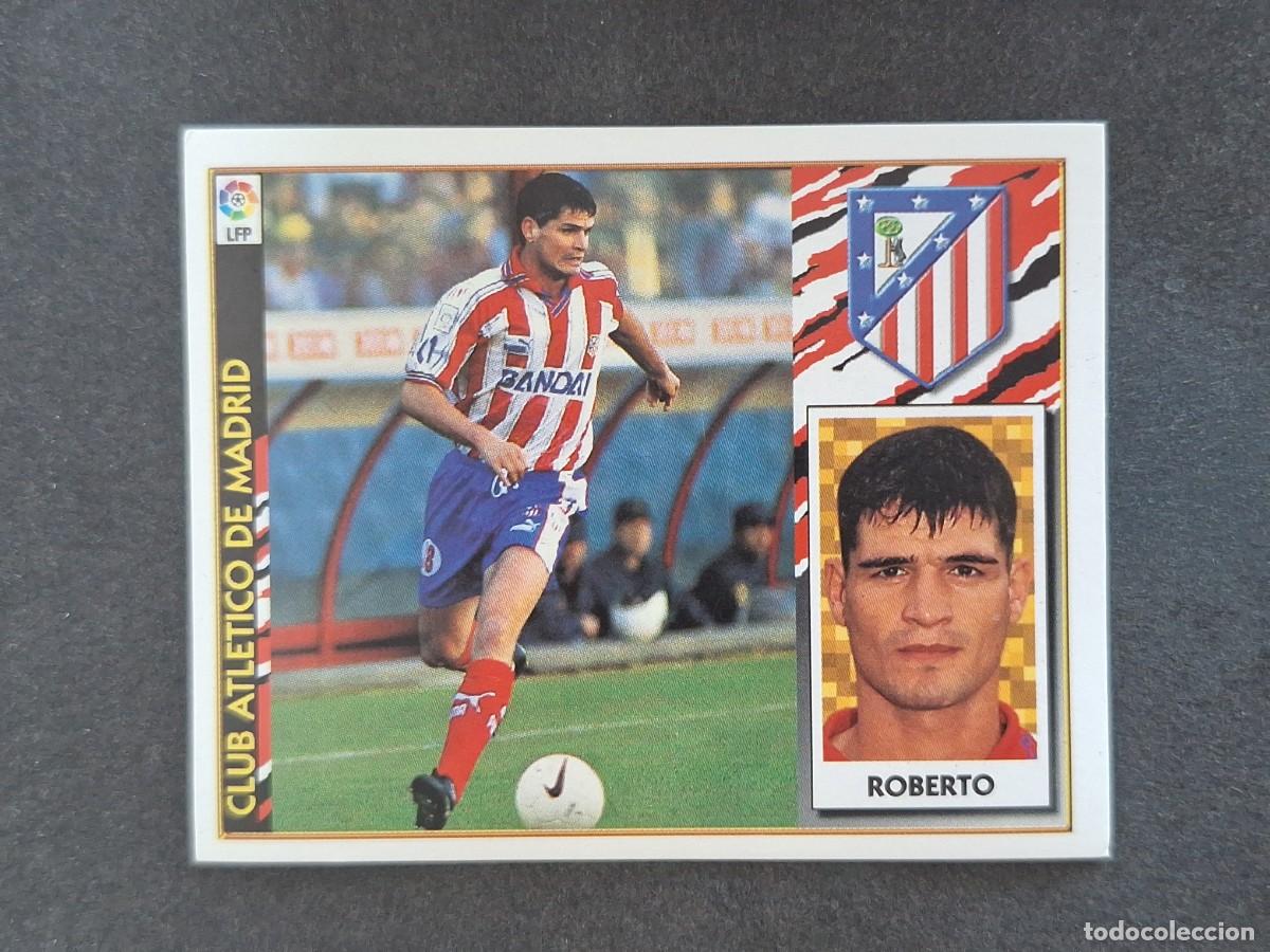 Fu&szlig;ball-Sticker: L4 ROBERTO ATLETICO DE MADRID LIGA ESTE 1997 1998 97 98 NUNCA PEGADO SIN PEGAR
