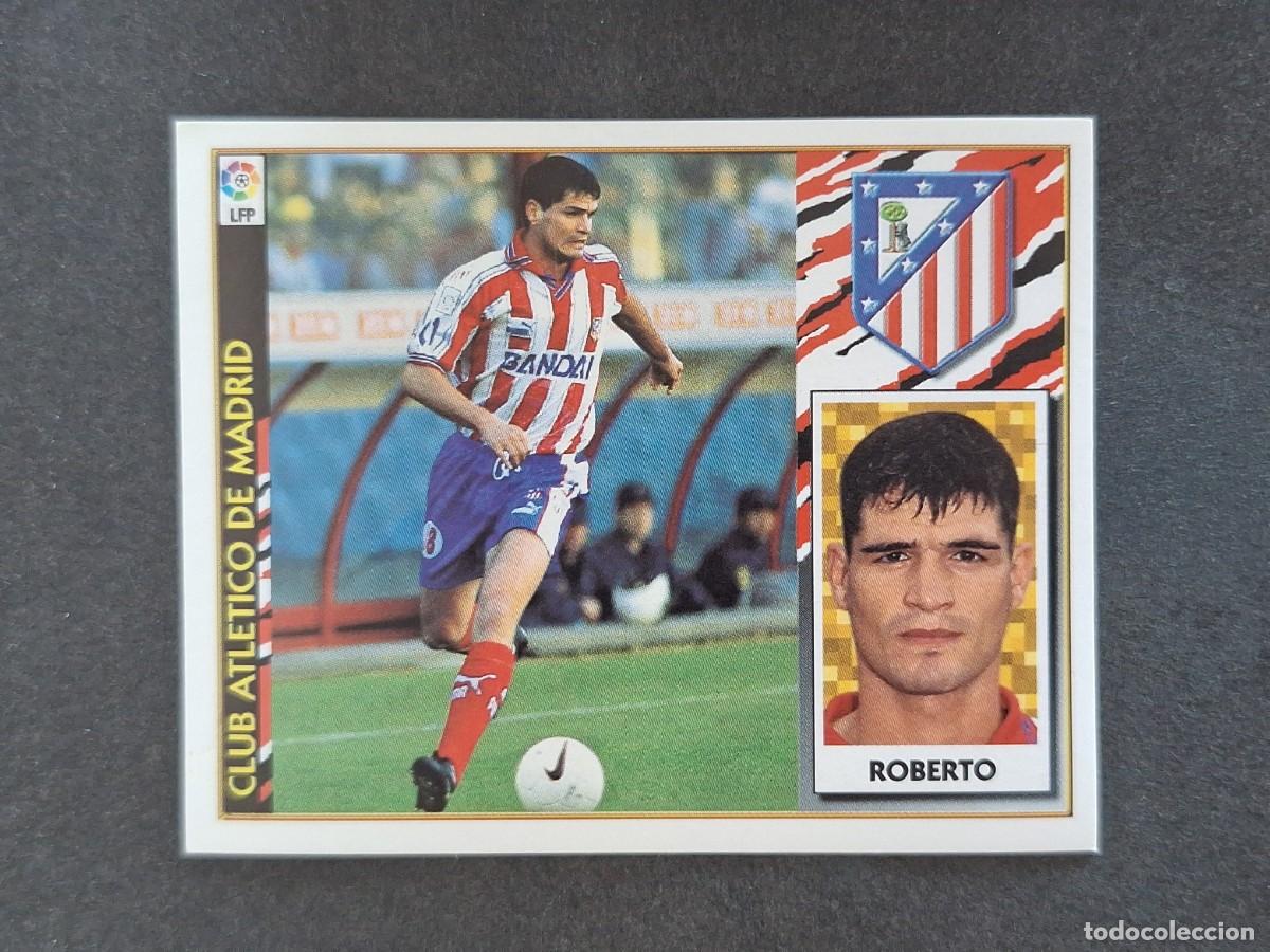 Fu&szlig;ball-Sticker: L4 ROBERTO ATLETICO DE MADRID LIGA ESTE 1997 1998 97 98 NUNCA PEGADO SIN PEGAR