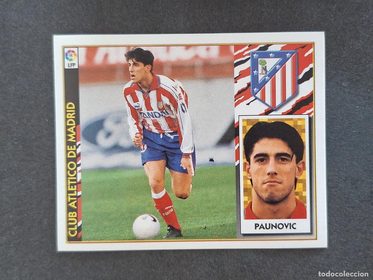 Fu&szlig;ball-Sticker: L4 PAUNOVIC ATLETICO DE MADRID LIGA ESTE 1997 1998 97 98 NUNCA PEGADO SIN PEGAR