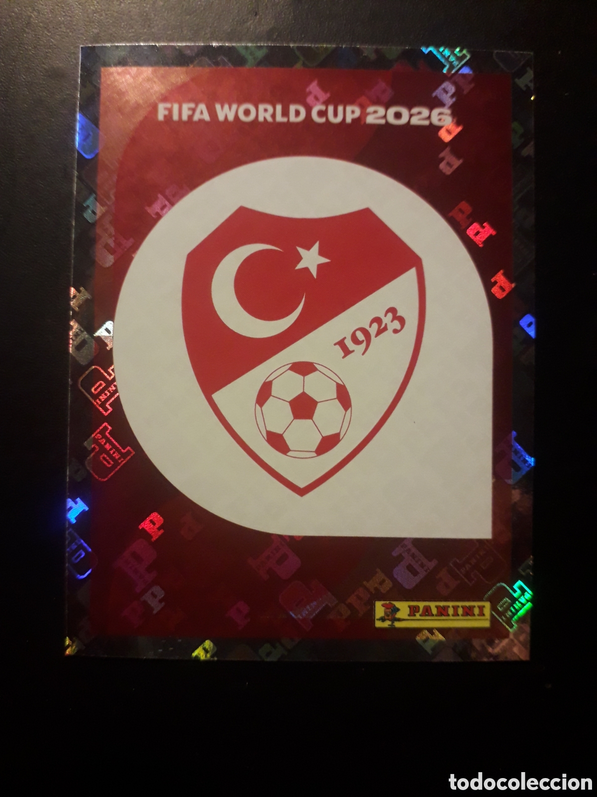 Football Stickers: ESCUDO TURQU&Iacute;A TUR 1 MUNDIAL F&Uacute;TBOL 2026 FIFA WORLD CUP PANINI SIN PEGAR PEDIDO M&Iacute;NIMO 3&euro;