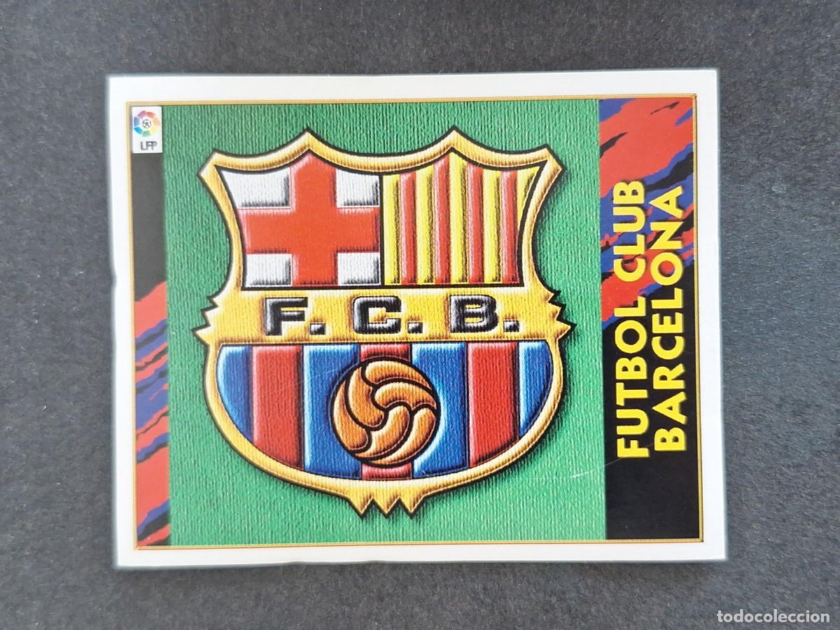 Football Stickers: L4 ESCUDO F. C. BARCELONA LIGA ESTE 1997 1998 97 98 NUNCA PEGADO SIN PEGAR