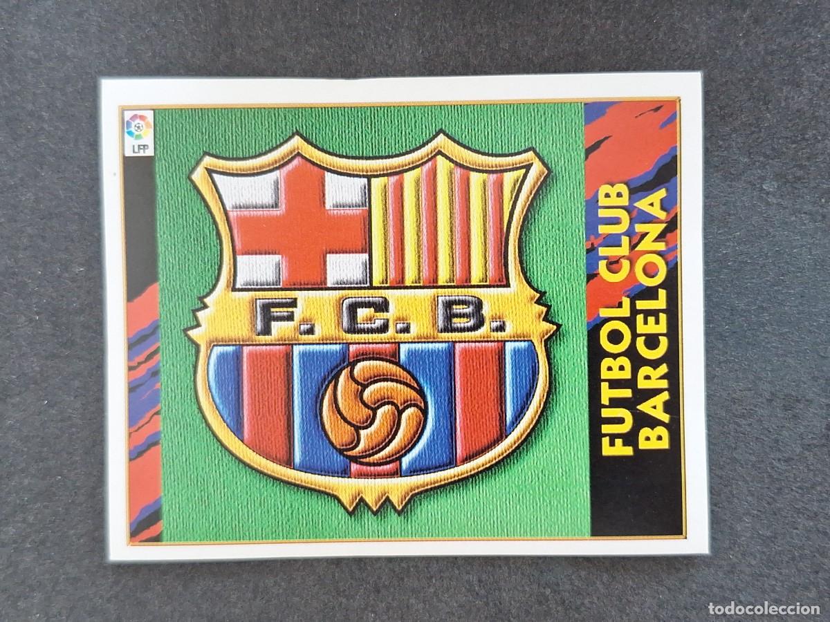 Football Stickers: L4 ESCUDO F. C. BARCELONA LIGA ESTE 1997 1998 97 98 NUNCA PEGADO SIN PEGAR