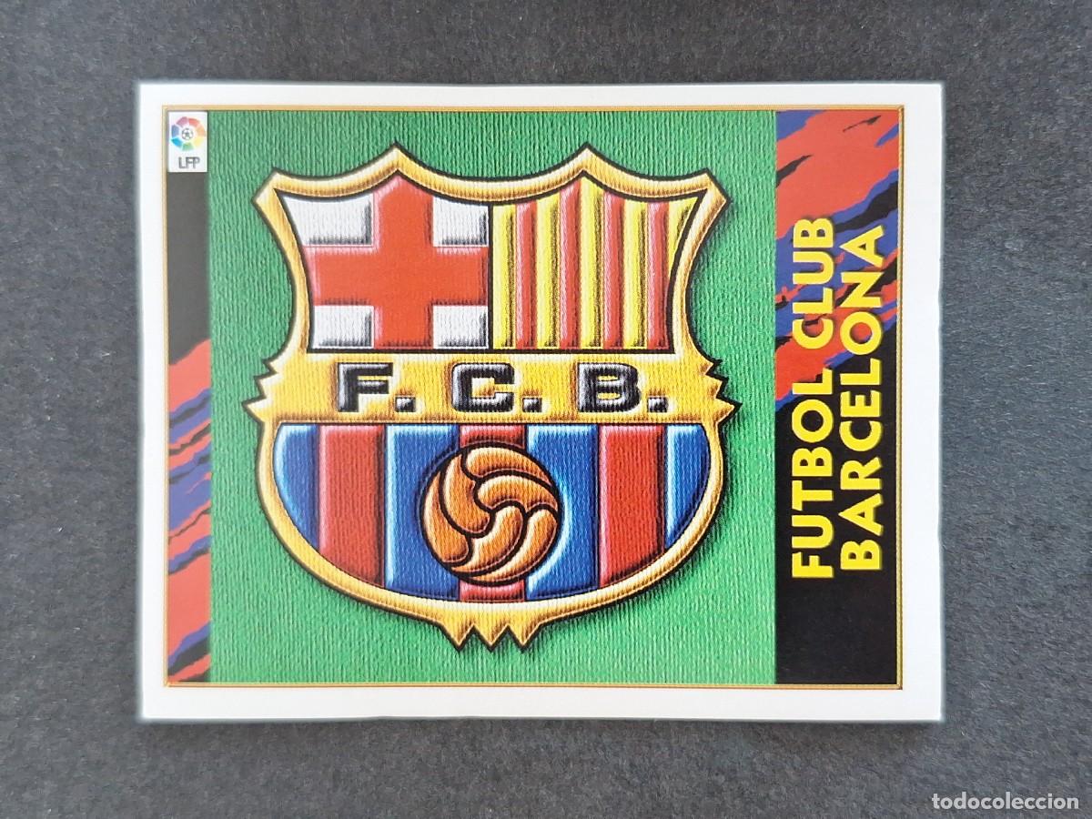 Football Stickers: L4 ESCUDO F. C. BARCELONA LIGA ESTE 1997 1998 97 98 NUNCA PEGADO SIN PEGAR