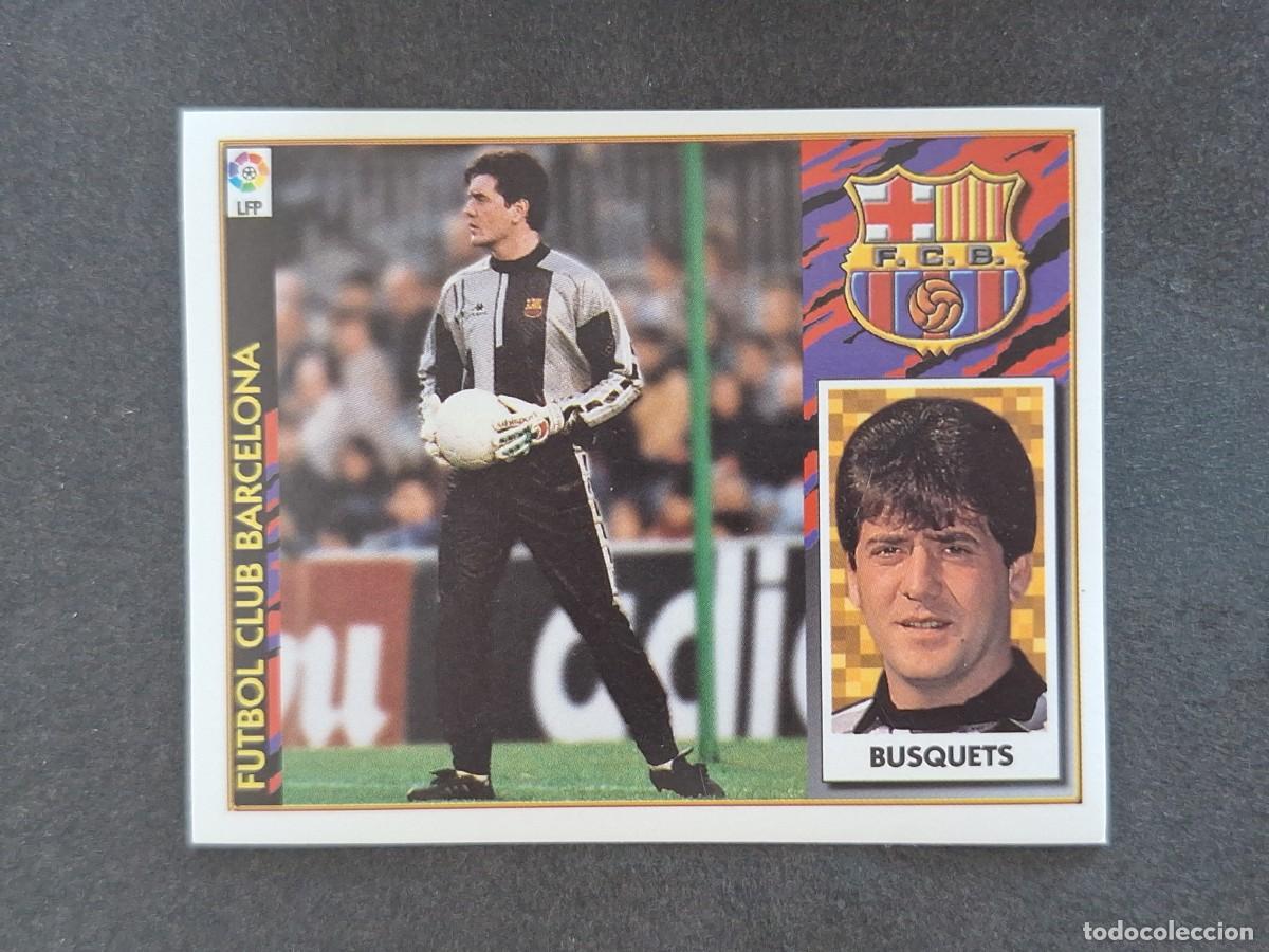Football Stickers: L4 BUSQUETS F. C. BARCELONA LIGA ESTE 1997 1998 97 98 NUNCA PEGADO SIN PEGAR
