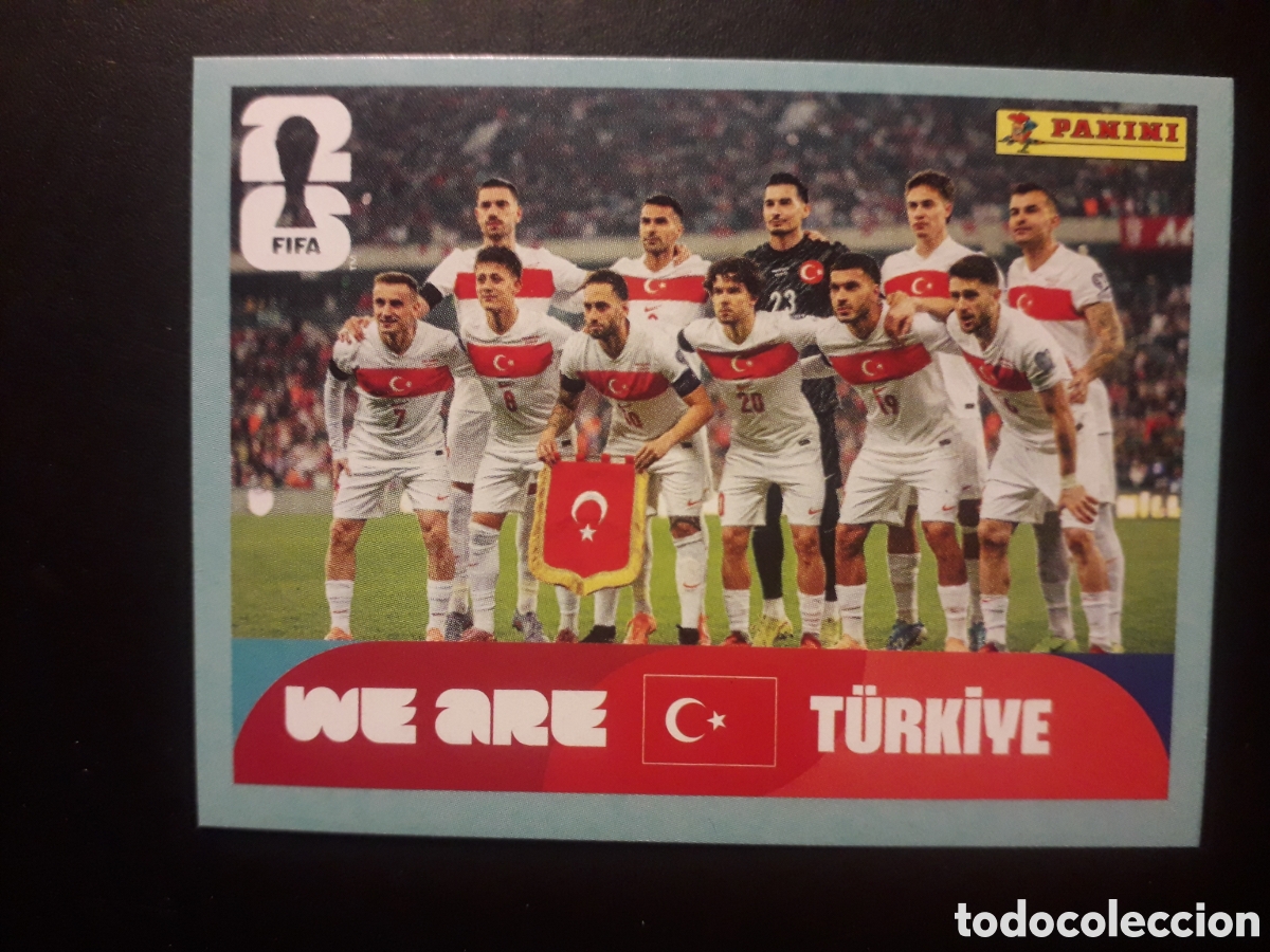 Football Stickers: EQUIPO TURQU&Iacute;A TUR 13 MUNDIAL F&Uacute;TBOL 2026 FIFA WORLD CUP PANINI SIN PEGAR PEDIDO M&Iacute;NIMO 3&euro;