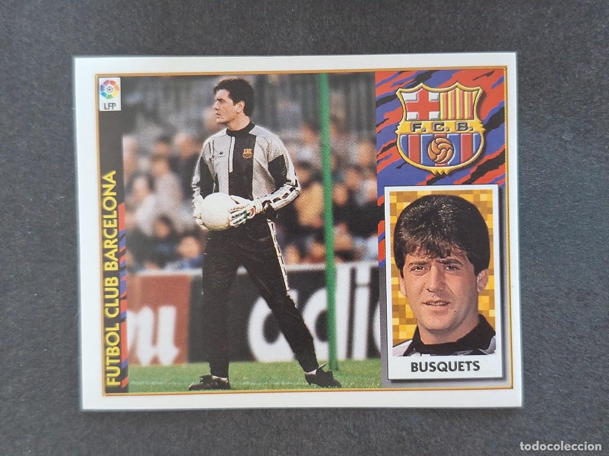 Football Stickers: L4 BUSQUETS F. C. BARCELONA LIGA ESTE 1997 1998 97 98 NUNCA PEGADO SIN PEGAR