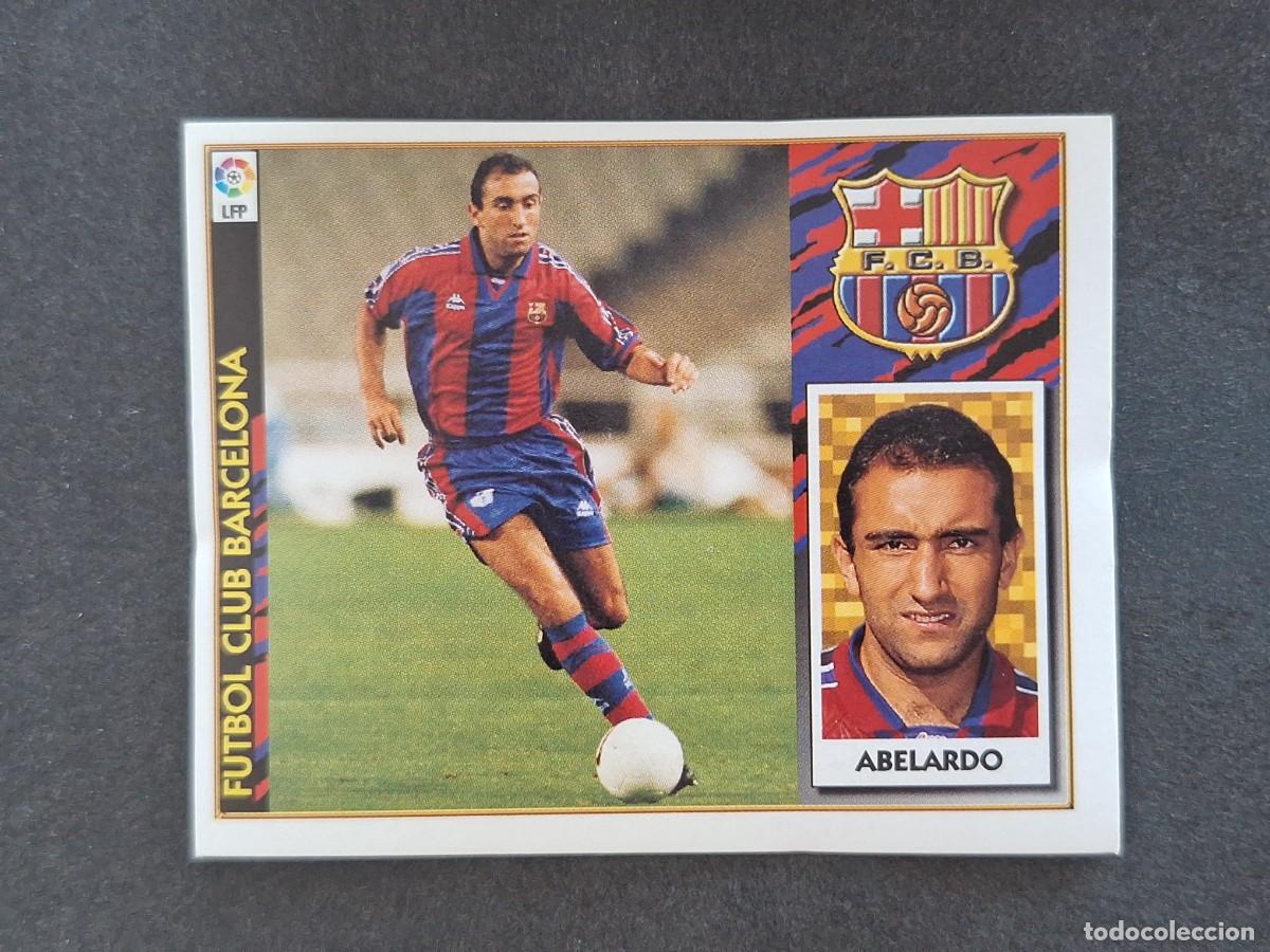 Fu&szlig;ball-Sticker: L4 ABELARDO F. C. BARCELONA LIGA ESTE 1997 1998 97 98 NUNCA PEGADO SIN PEGAR