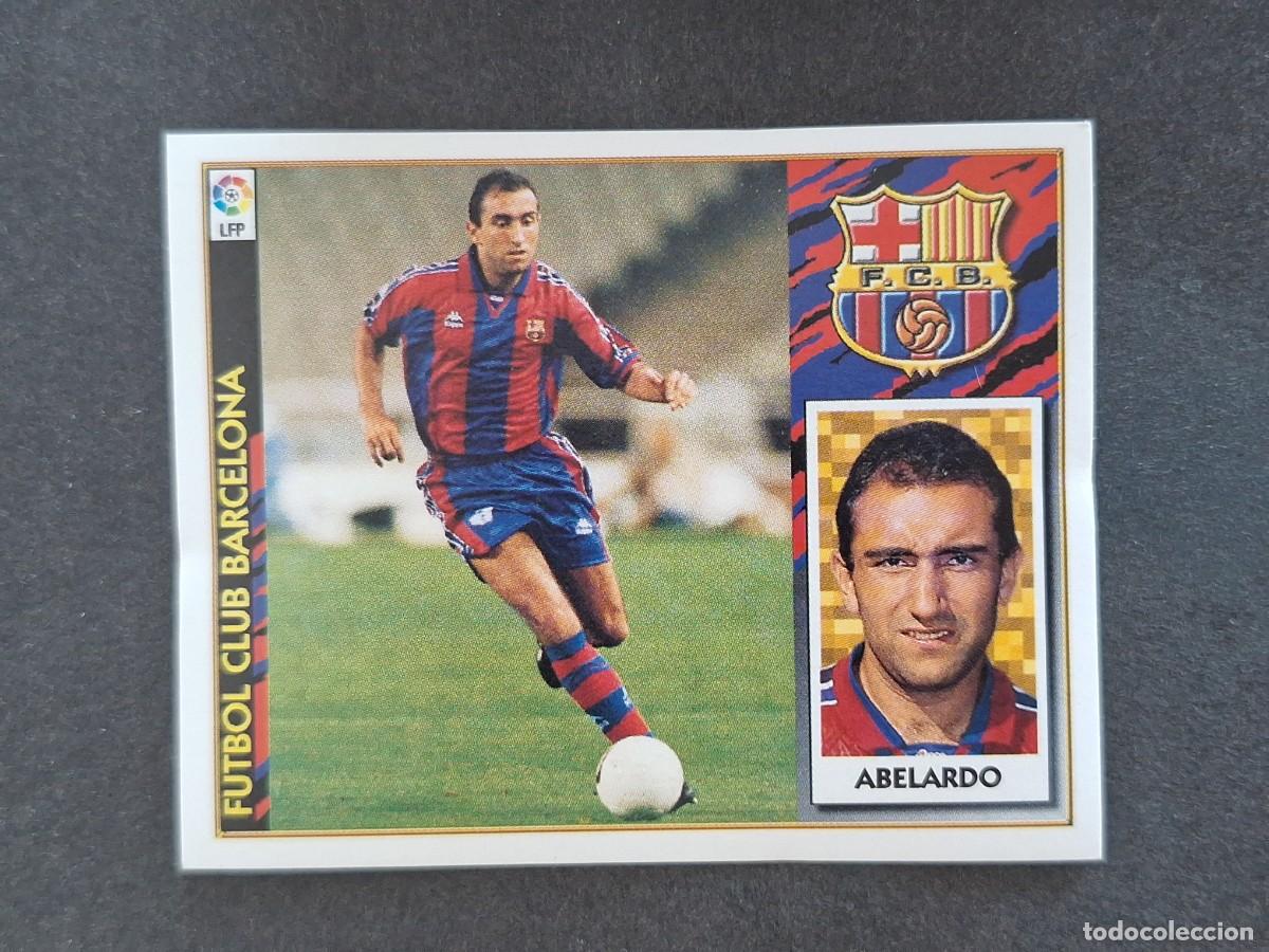 Fu&szlig;ball-Sticker: L4 ABELARDO F. C. BARCELONA LIGA ESTE 1997 1998 97 98 NUNCA PEGADO SIN PEGAR