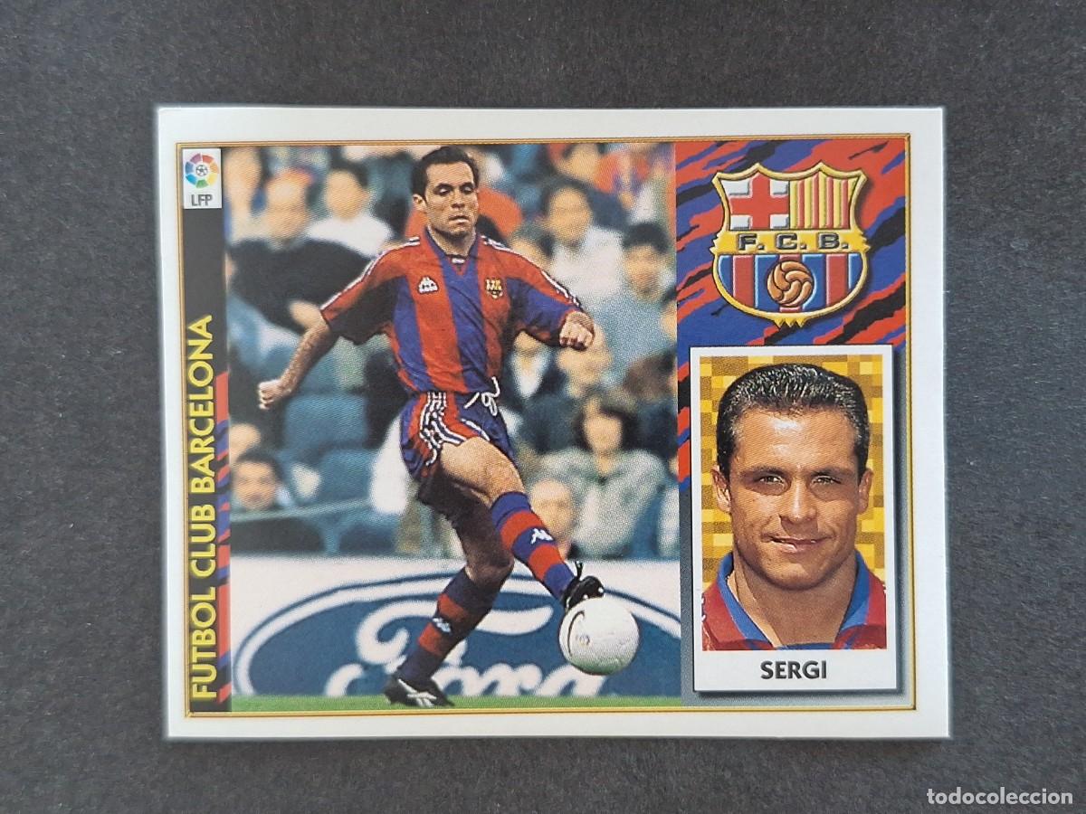 Fu&szlig;ball-Sticker: L4 SERGI F. C. BARCELONA LIGA ESTE 1997 1998 97 98 NUNCA PEGADO SIN PEGAR